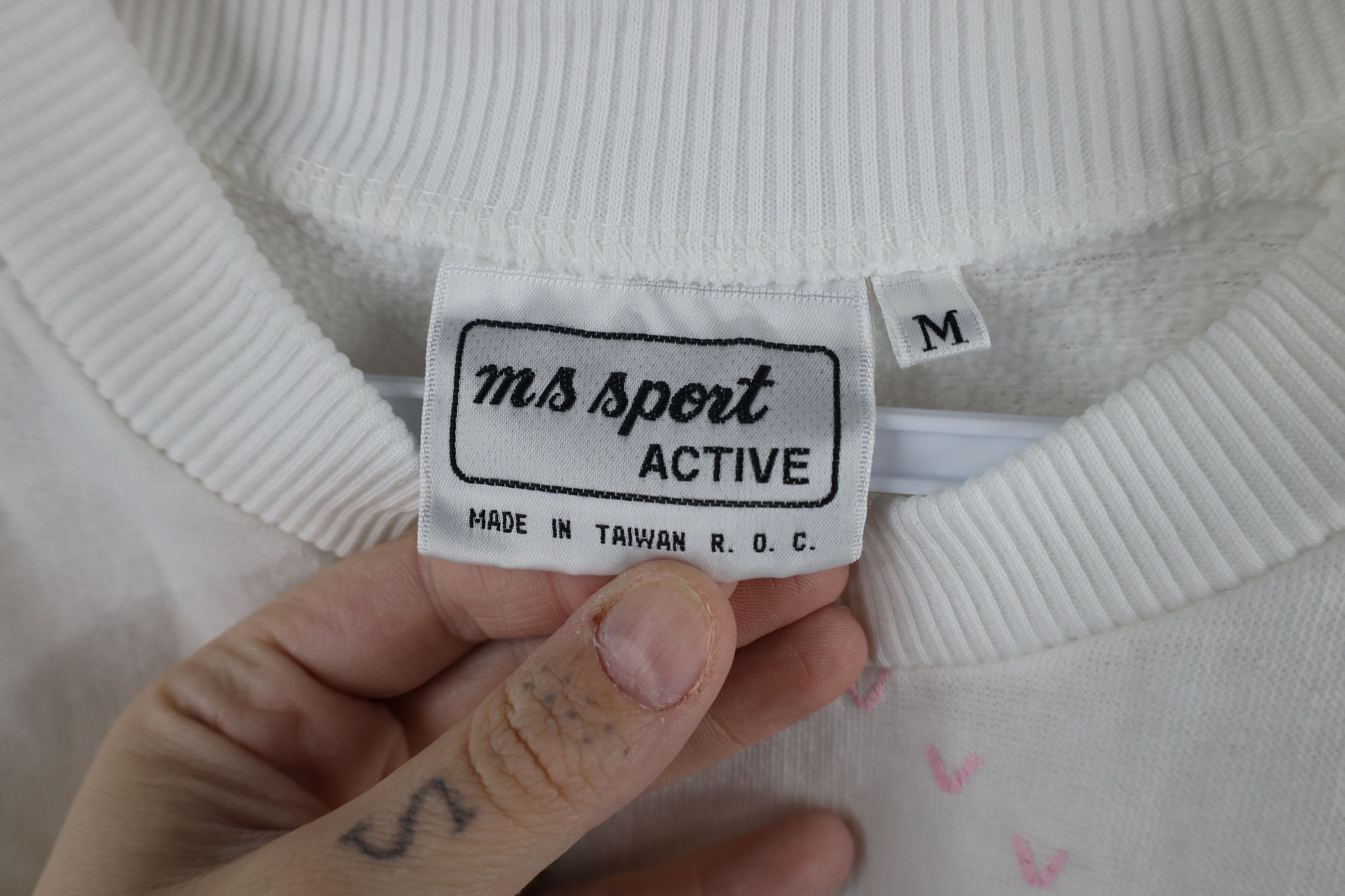 Vintage Vintage 90s Streetwear Snowflake Puffy Sweatshirt White Size M / US 6-8 / IT 42-44 - 4 Thumbnail