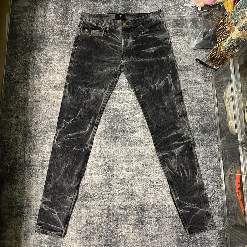 Fear of God Fear of God Black water corrugated jeans Size US 33 - 1 Thumbnail