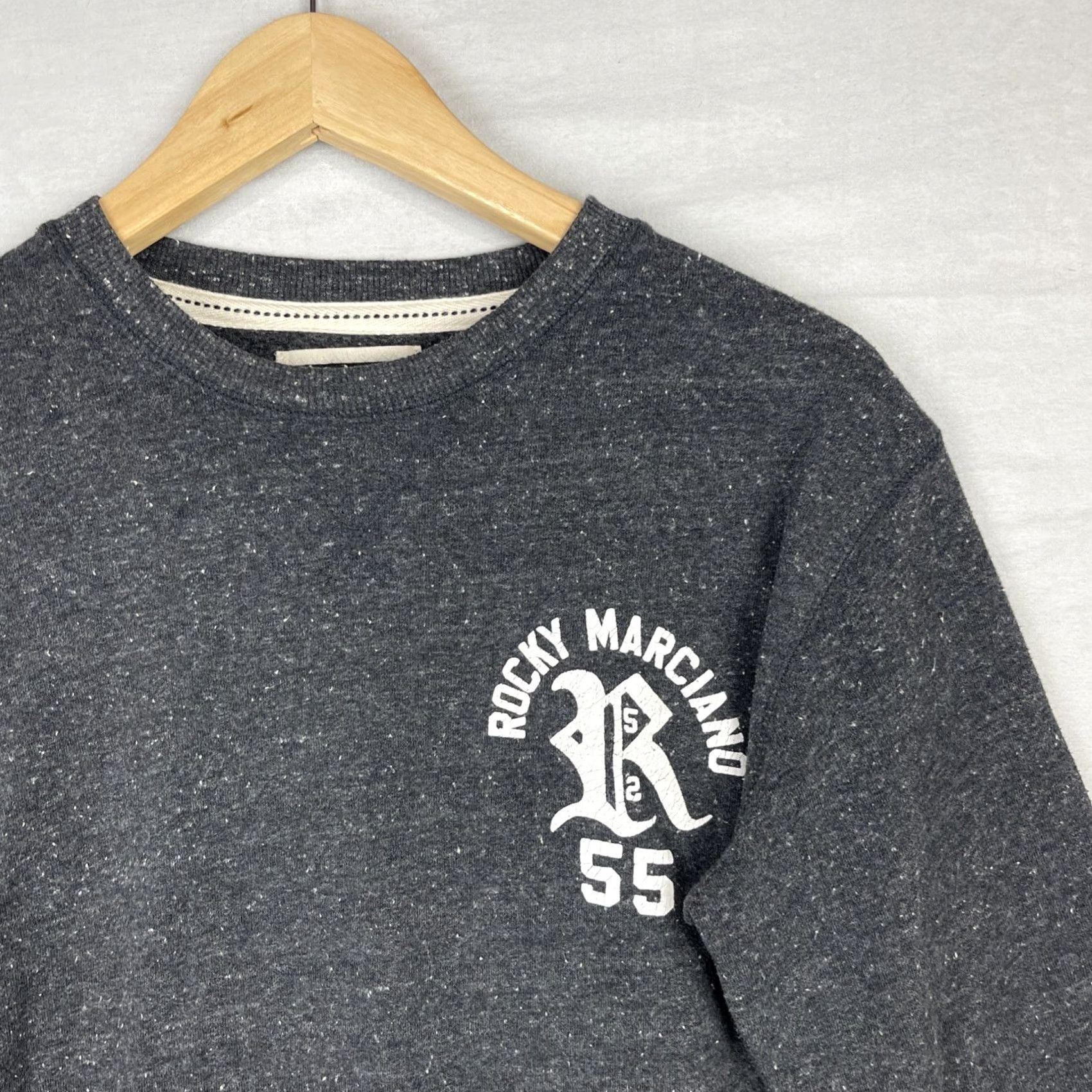 Vintage Rocky Marciano Sweatshirt Mens XS Gray Roots of Fight Undefeated Logo Graphic Print Sweatshirt Boxing Size US XS / EU 42 / 0 - 3 Thumbnail