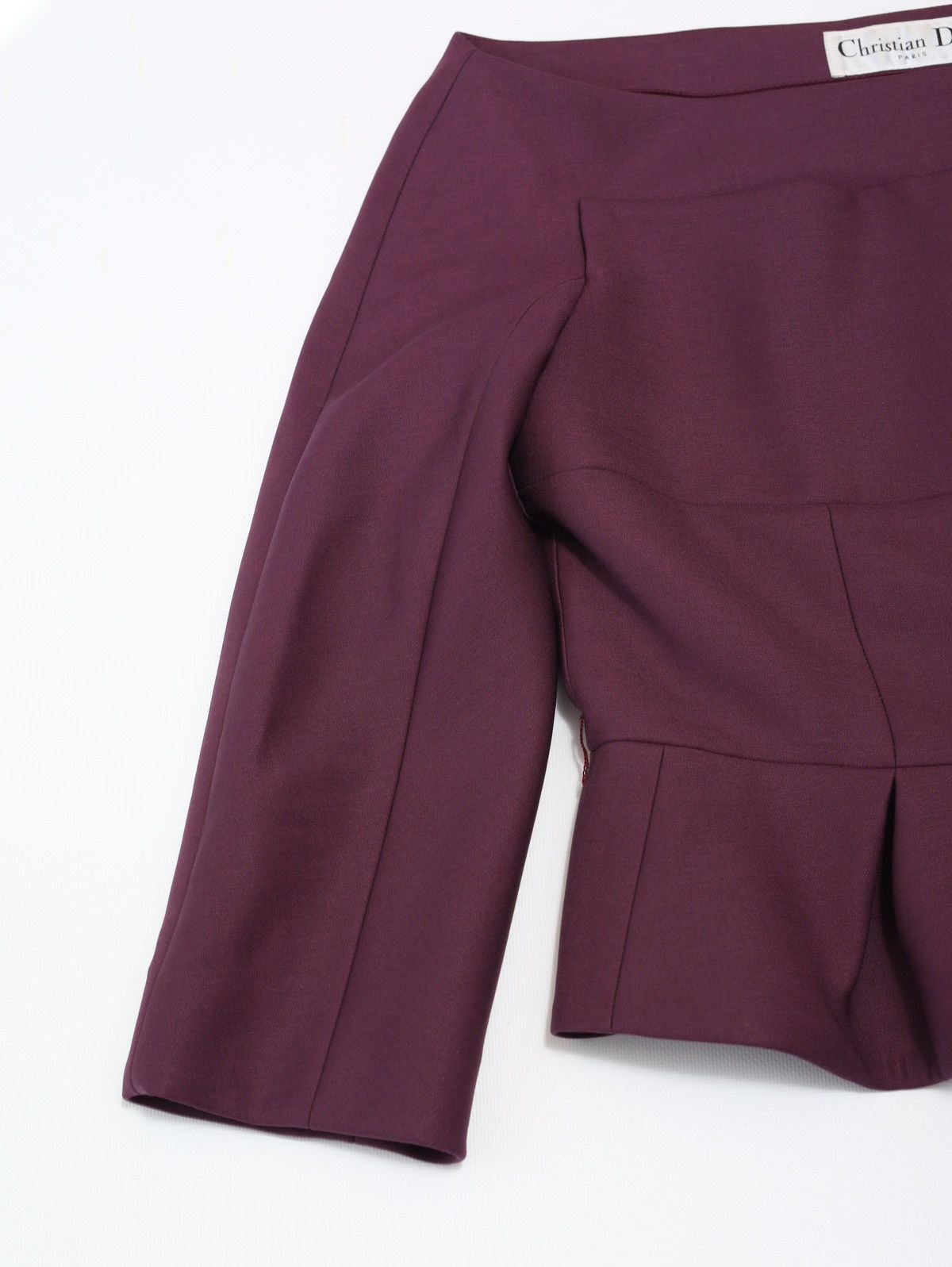 Christian Dior Monsieur Christian Dior Evening Jacket Purple Wool Blazer Vintage Size M / US 6-8 / IT 42-44 - 5 Thumbnail