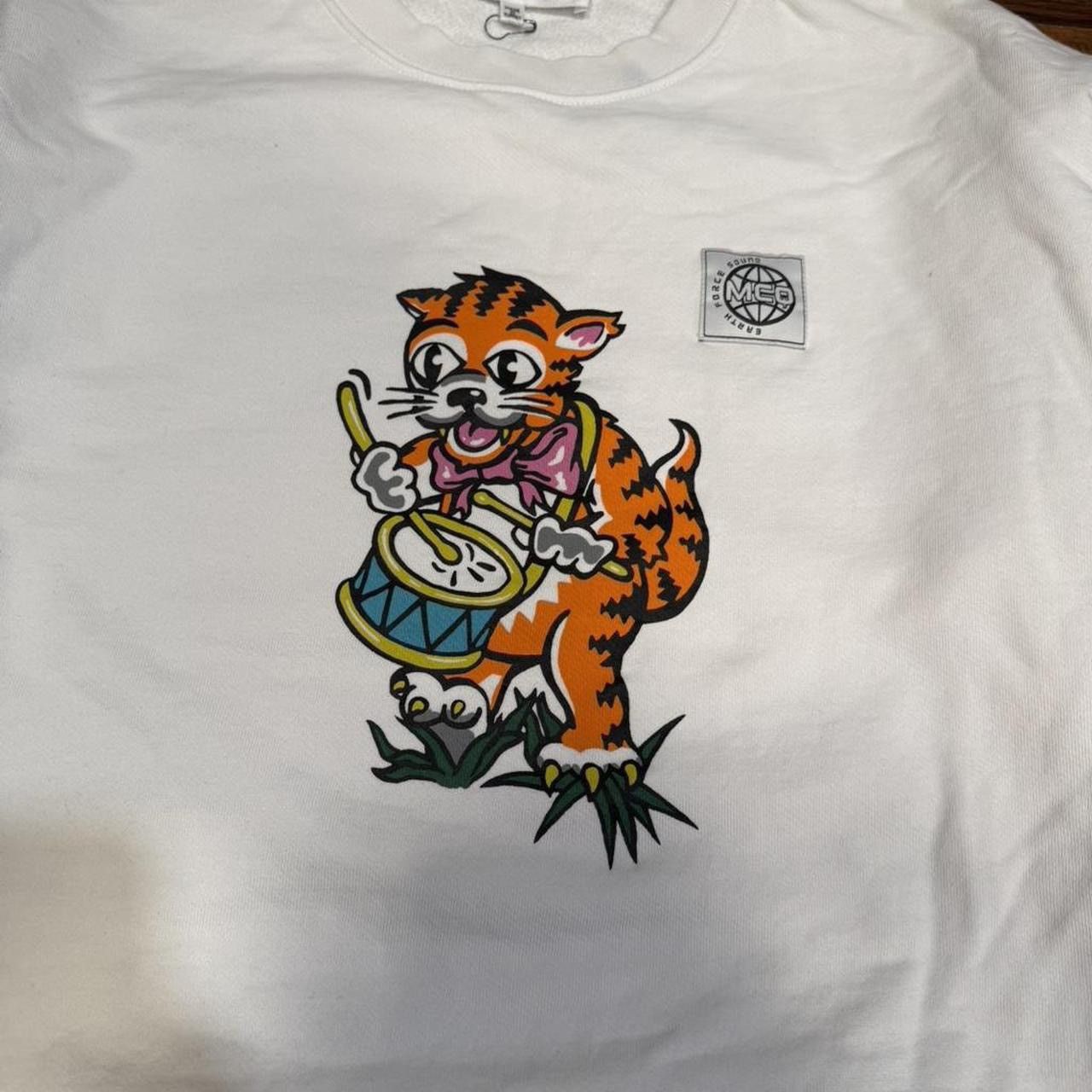 Alexander McQueen Alexander Mcqueen MCQ Tiger Print White Sweatshirt Size US M / EU 48-50 / 2 - 3 Thumbnail