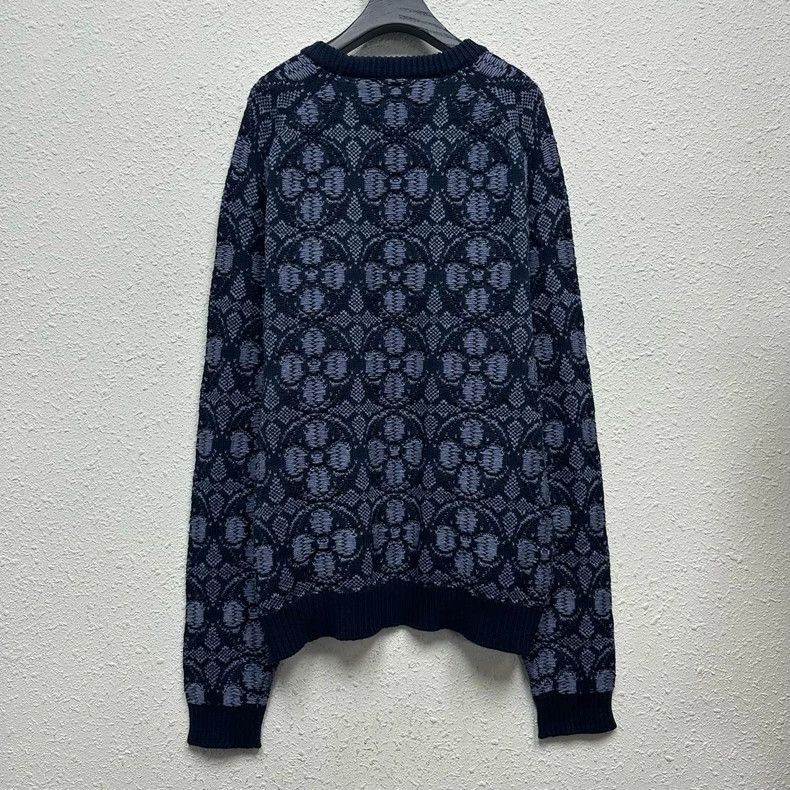 Louis Vuitton size 4l Three-flower knit full-print sweater