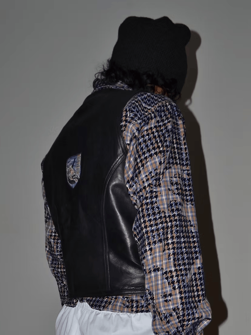 Jean Paul Gaultier c. 1988 'REITLUAG' Leather Biker Vest Size US M / EU 48-50 / 2 - 5 Thumbnail