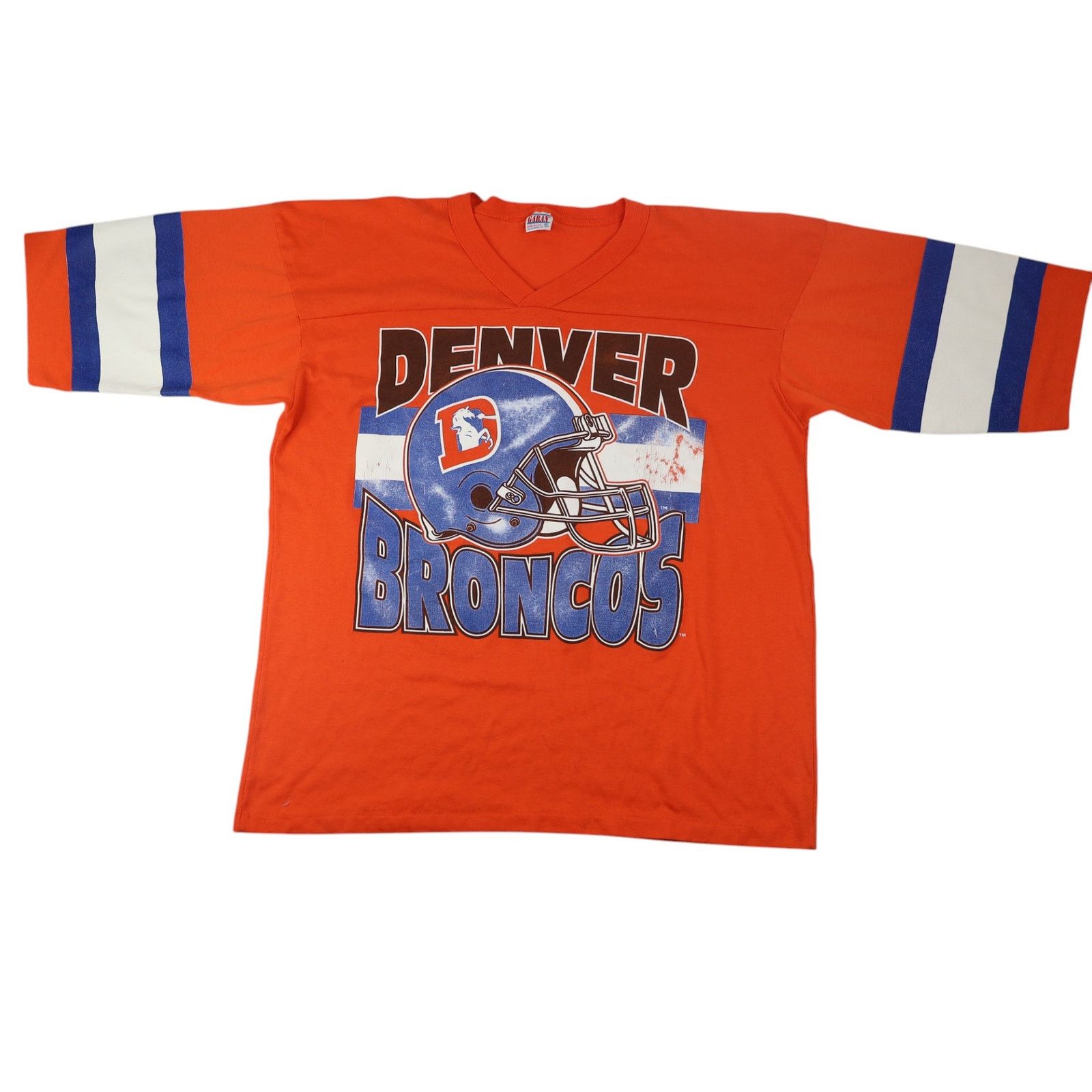 Vintage Vintage 90s Denver Broncos Graphic T Shirt Size US XL / EU 56 / 4 - 1 Thumbnail