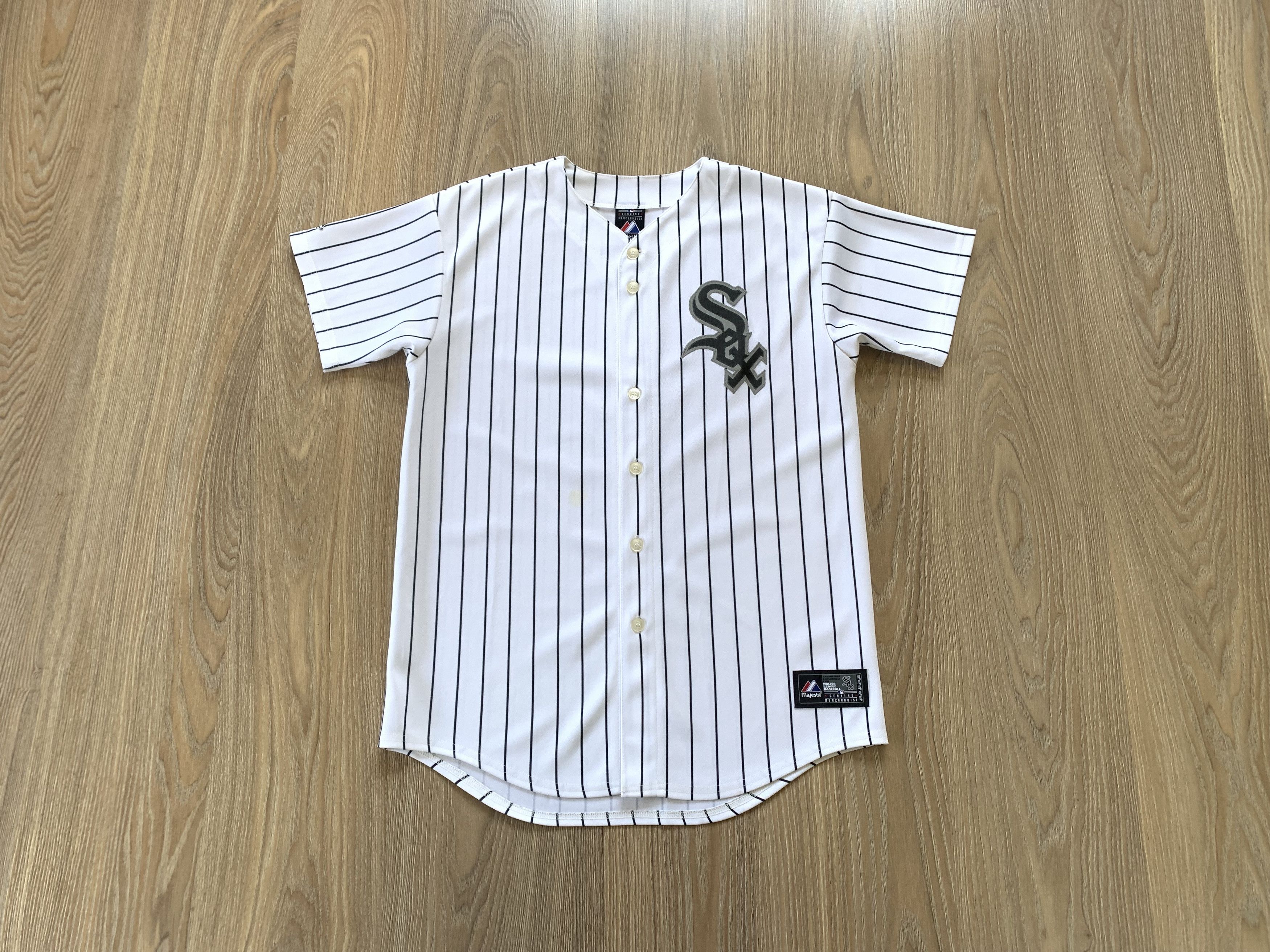 MLB × Majestic Rare MLB Chicago White Sox Majestic Stripe Jersey Size US XL / EU 56 / 4 - 1 Thumbnail