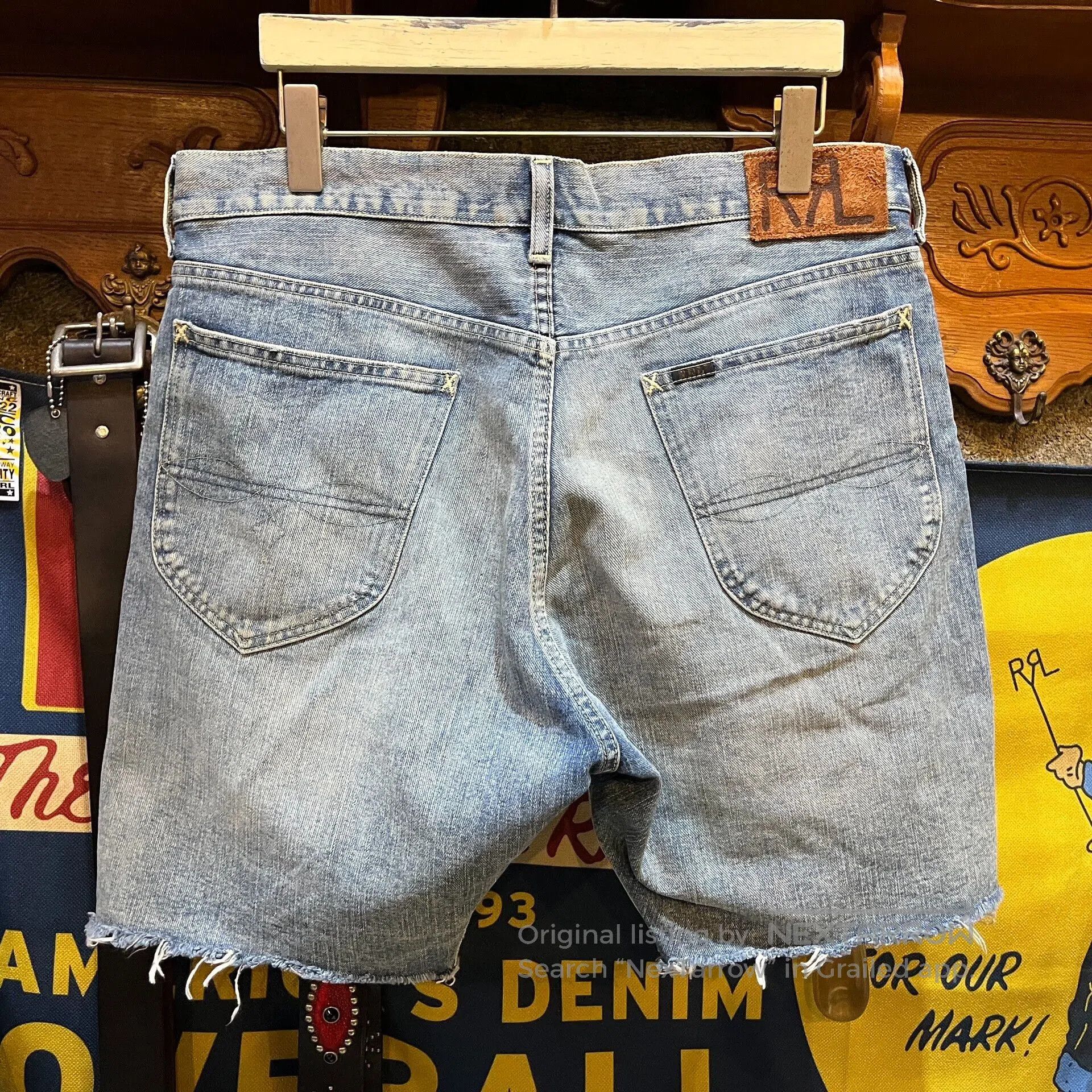 RRL Ralph Lauren new rrl denim shorts by ralph lauren. Size US 34 / EU 50 - 2 Thumbnail