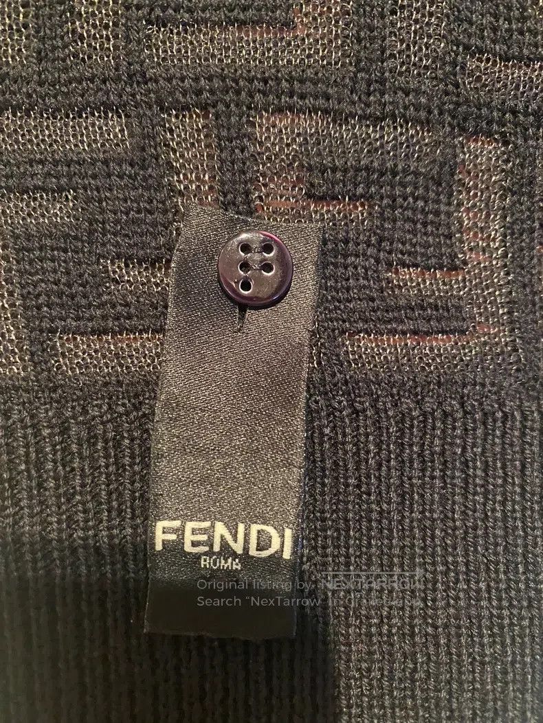 Fendi Fendi FF pattern round-neck cashmere sweater Size US XL / EU 56 / 4 - 4 Thumbnail