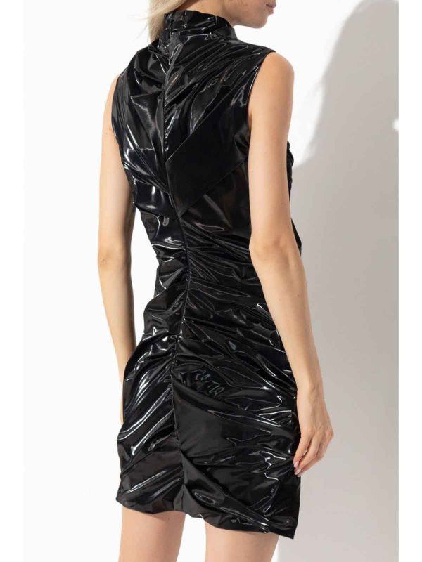 Alexander McQueen o1srvl11e0326 BodyCoon Draped Mini Dress in Black Size L / US 10 / IT 46 - 4 Thumbnail