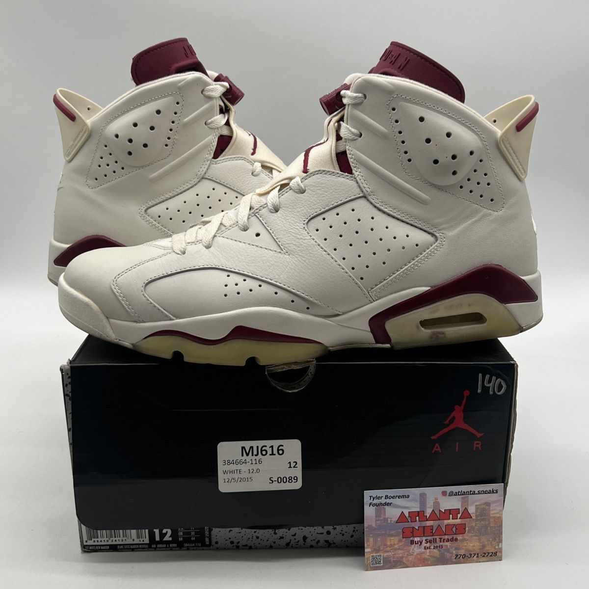 Air Jordan 6 maroon