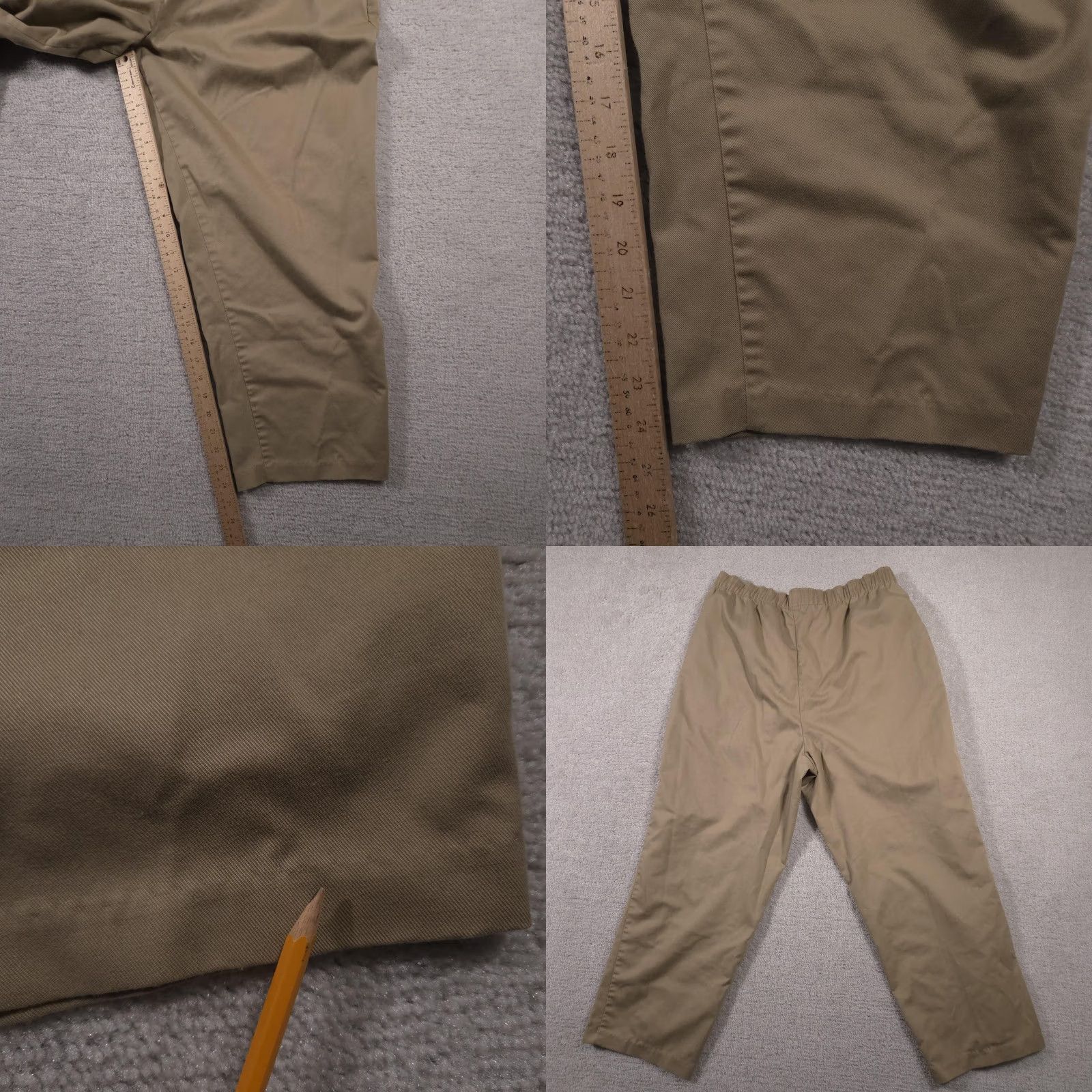 Levi's VINTAGE Levi's Travelers Pants Womens 16 Elastic Waist Easy Care Classic Fit Khaki Beige 24.5in Inseam Women's Pants Size 38" / US 16 / IT 52 - 9 Thumbnail