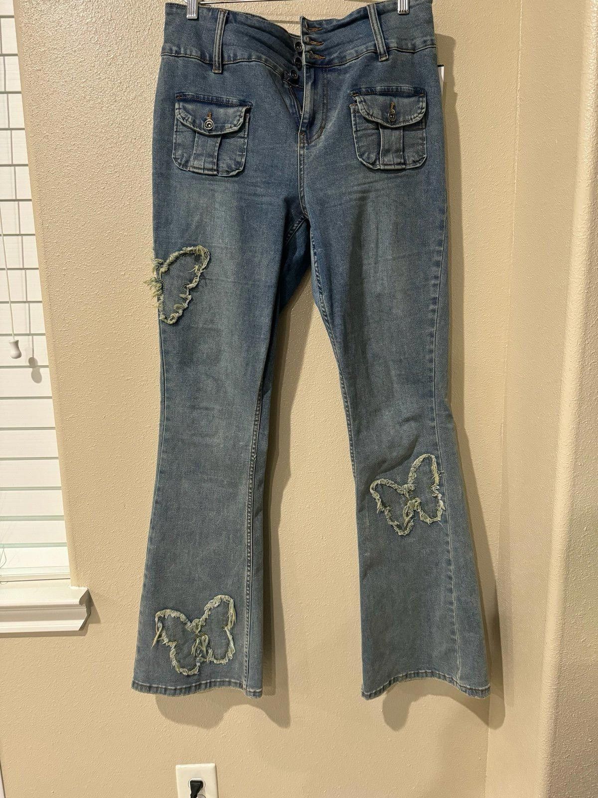 Hot Topic Hot topic, butterfly denim SIZE16 Size 38" / US 16 / IT 52 - 1 Thumbnail