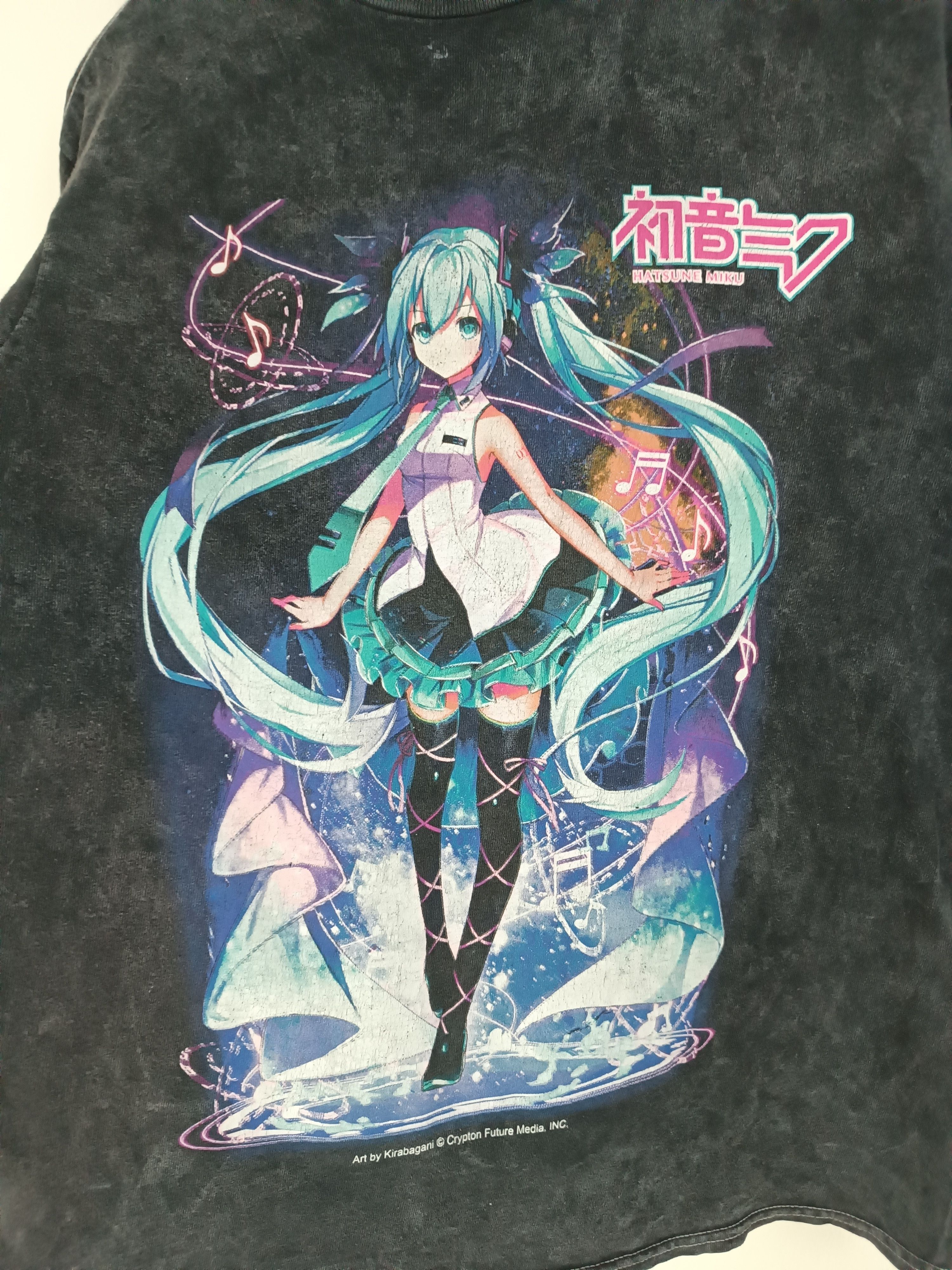 Anime VINTAGE HATSUNE MIKU VOCALOID WAIFU CV01 CUTE ANIME TEE Size US S / EU 44-46 / 1 - 9 Thumbnail