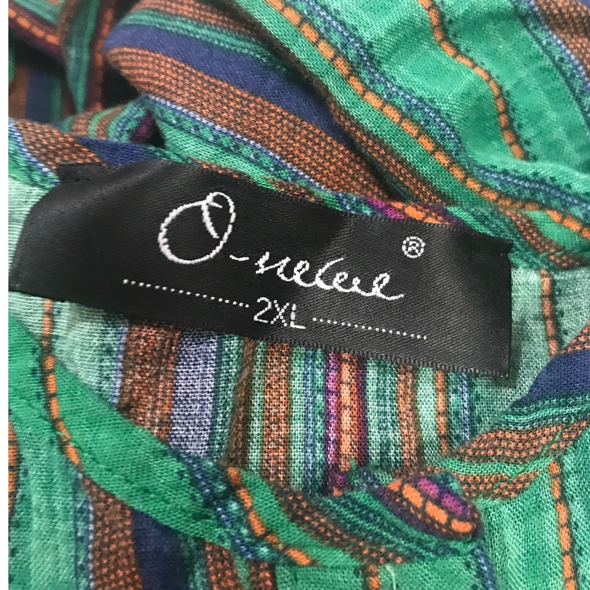 Other O-nelue Striped V-Neck Long Sleeve Top 2XL Size L / US 10 / IT 46 - 3 Thumbnail