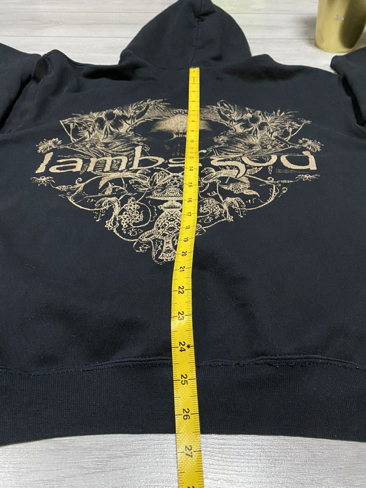 Band Tees Lamb of God vintage hoodie fruit of the loom faded eb0 Size US L / EU 52-54 / 3 - 11 Thumbnail