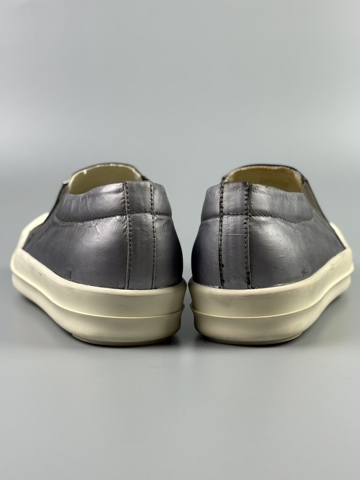 Rick Owens Drkshdw Rick Owens Drkshdw - Silver Slip on Boat Sneakers Size US 7 / EU 40 - 5 Thumbnail
