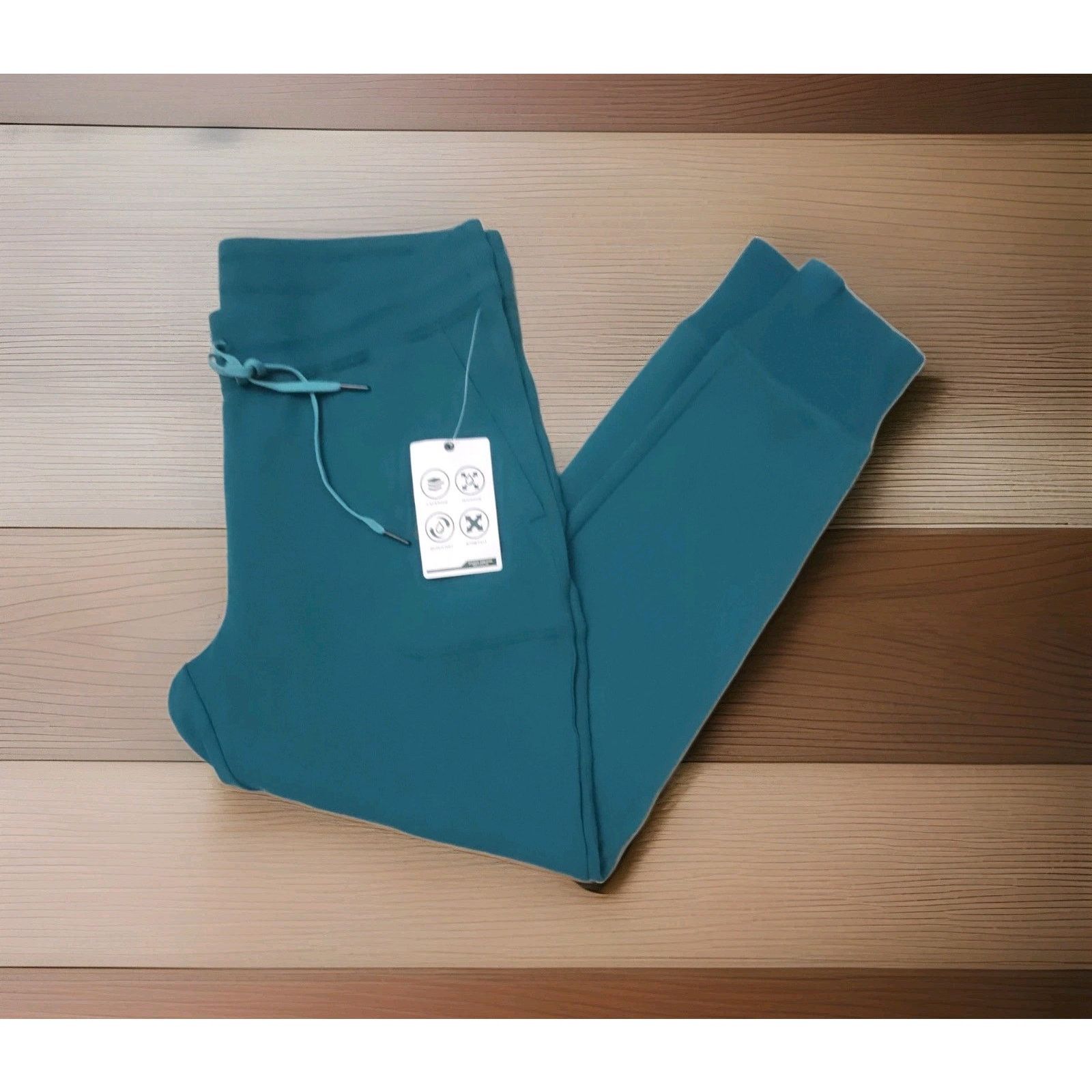 L.L. Bean L.L. Bean Women’s Cozy Joggers In Worm Teal Medium Size 34" / US 12 / IT 48 - 3 Thumbnail
