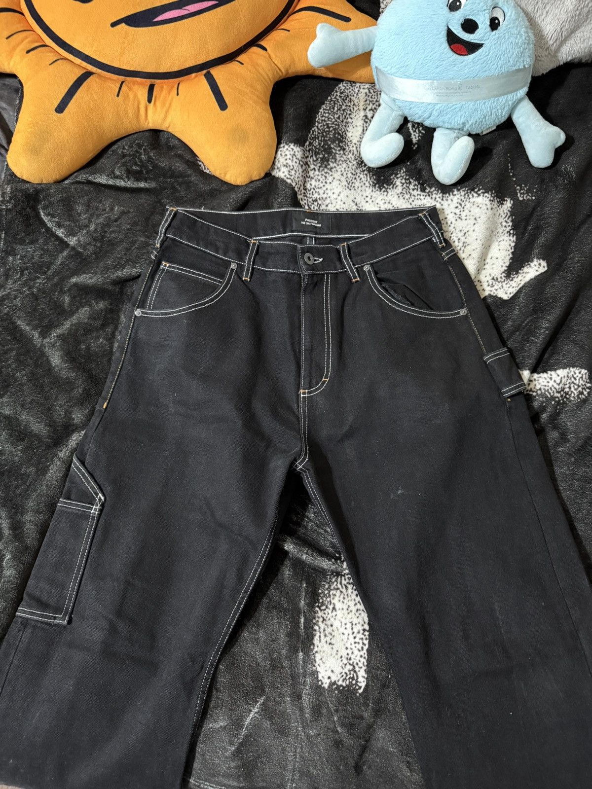 Gosha Rubchinskiy Gosha Rassvet Worket Straight Black Jeans Size US 30 / EU 46 - 1 Thumbnail