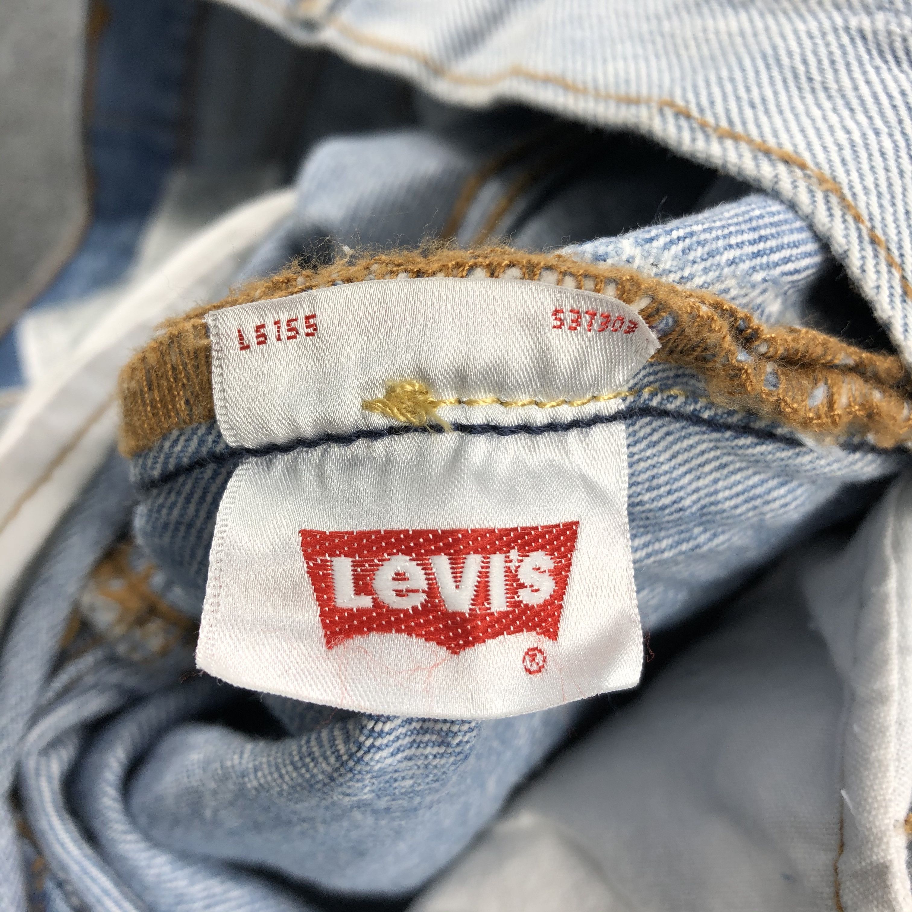 Levi's Distress Levis 501 ct Jeans Light Wash Denim KJ492 Size US 36 / EU 52 - 10 Thumbnail