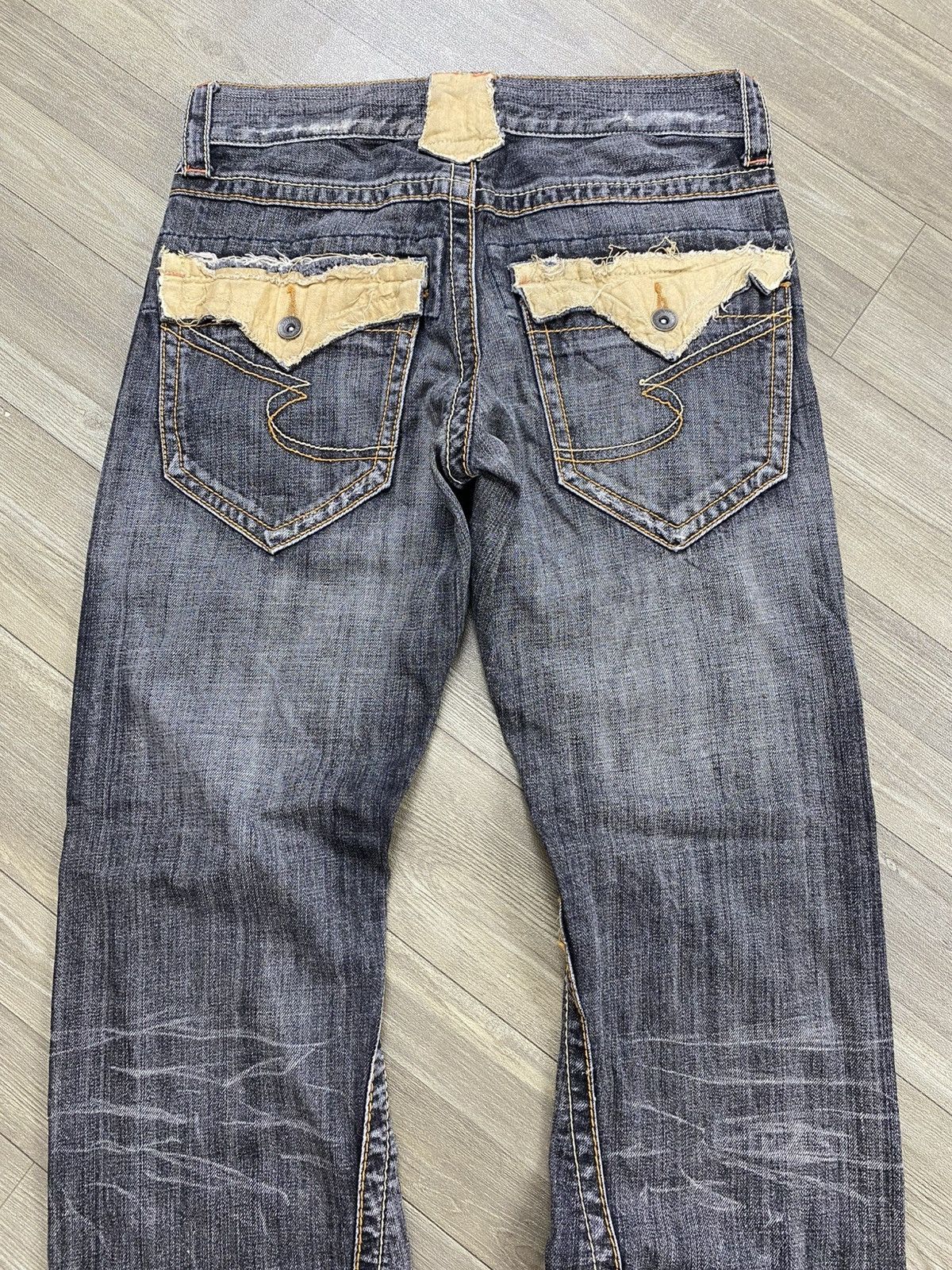 semanticdesign Y2K Semanticdesign Distressed Punk Lgb Flared Jeans BootCut Size US 31 - 18 Thumbnail