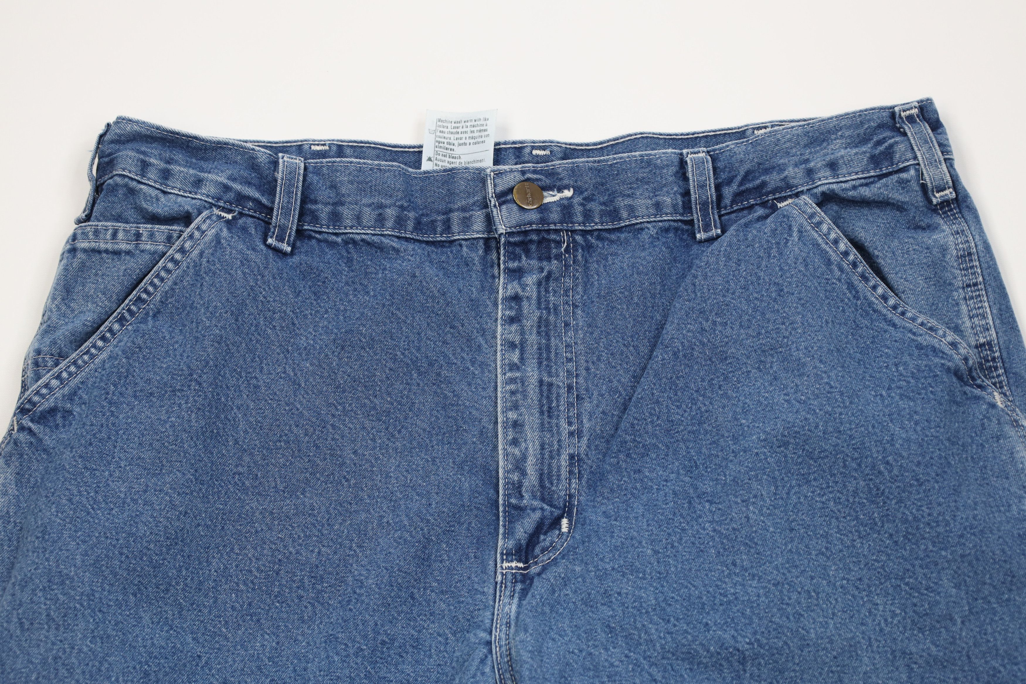 Carhartt Vintage Y2K Carhartt Wide Leg Dungaree Denim Jeans Cotton Size US 38 / EU 54 - 2 Thumbnail