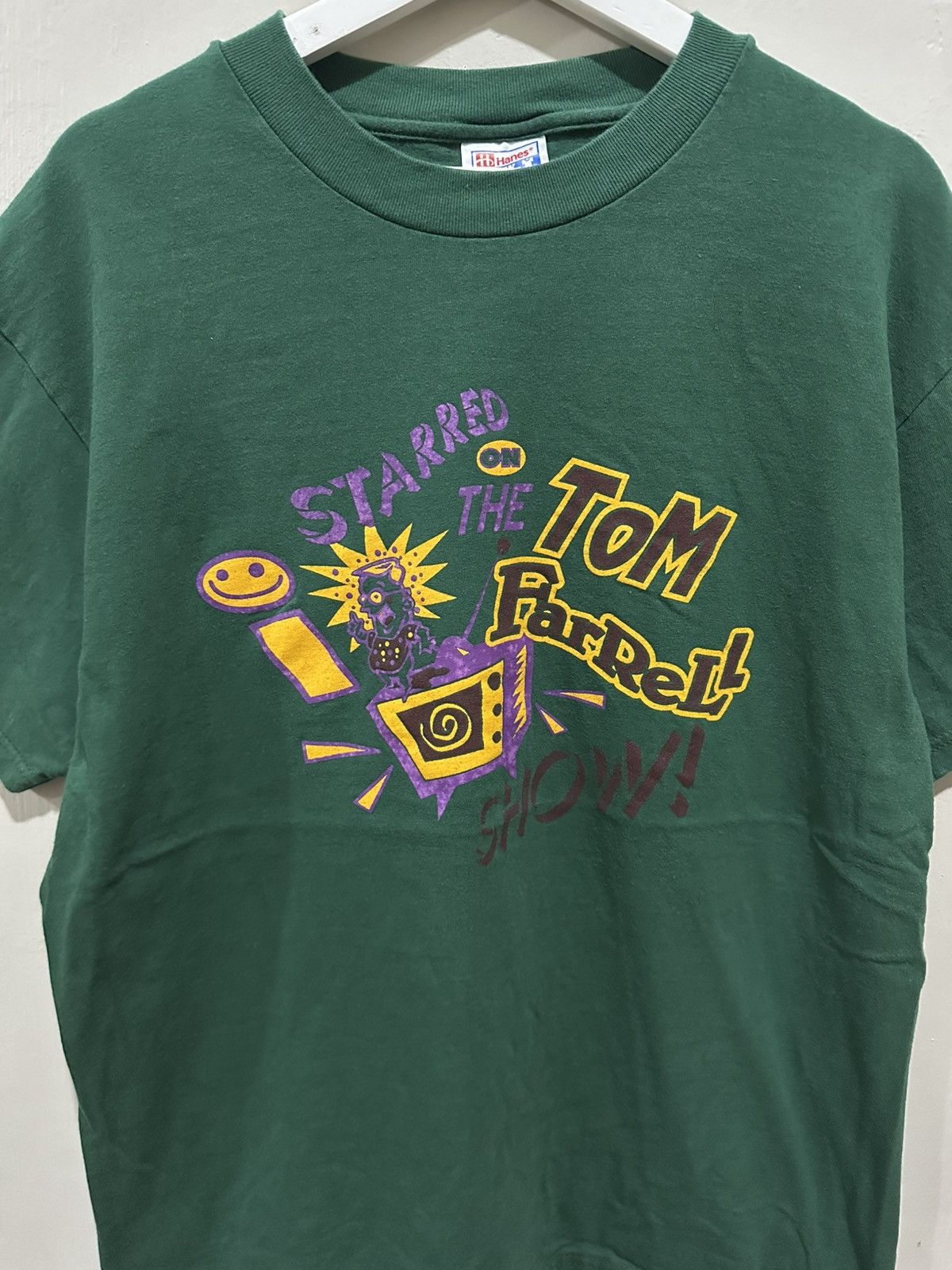 Hanes × Vintage Tom Farrell Show x Tshirt x Vintage Size US L / EU 52-54 / 3 - 2 Thumbnail