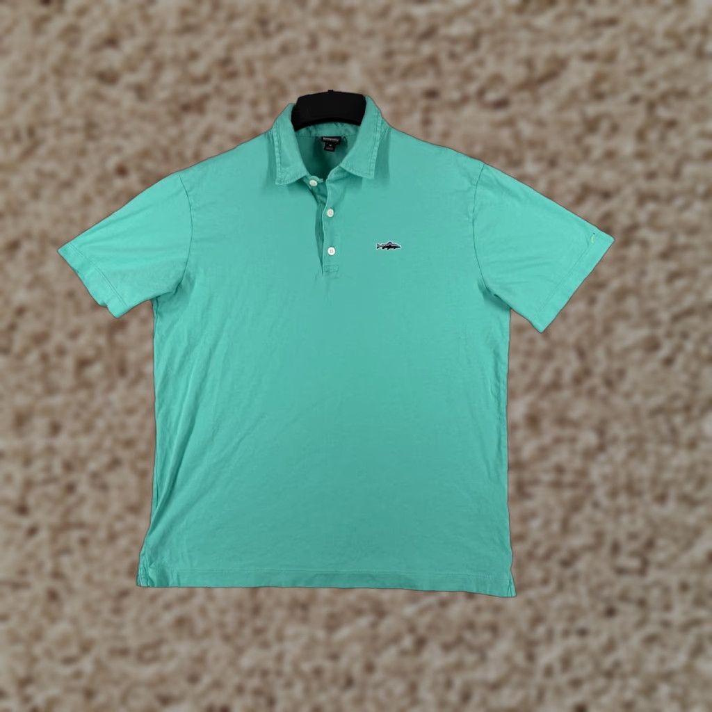 Patagonia Patagonia Polo Shirt Adult Medium Green 100% Cotton Jersey Polo Shirt Regular Fit Short Sleeve Embroidered Logo Size US M / EU 48-50 / 2 - 1 Thumbnail