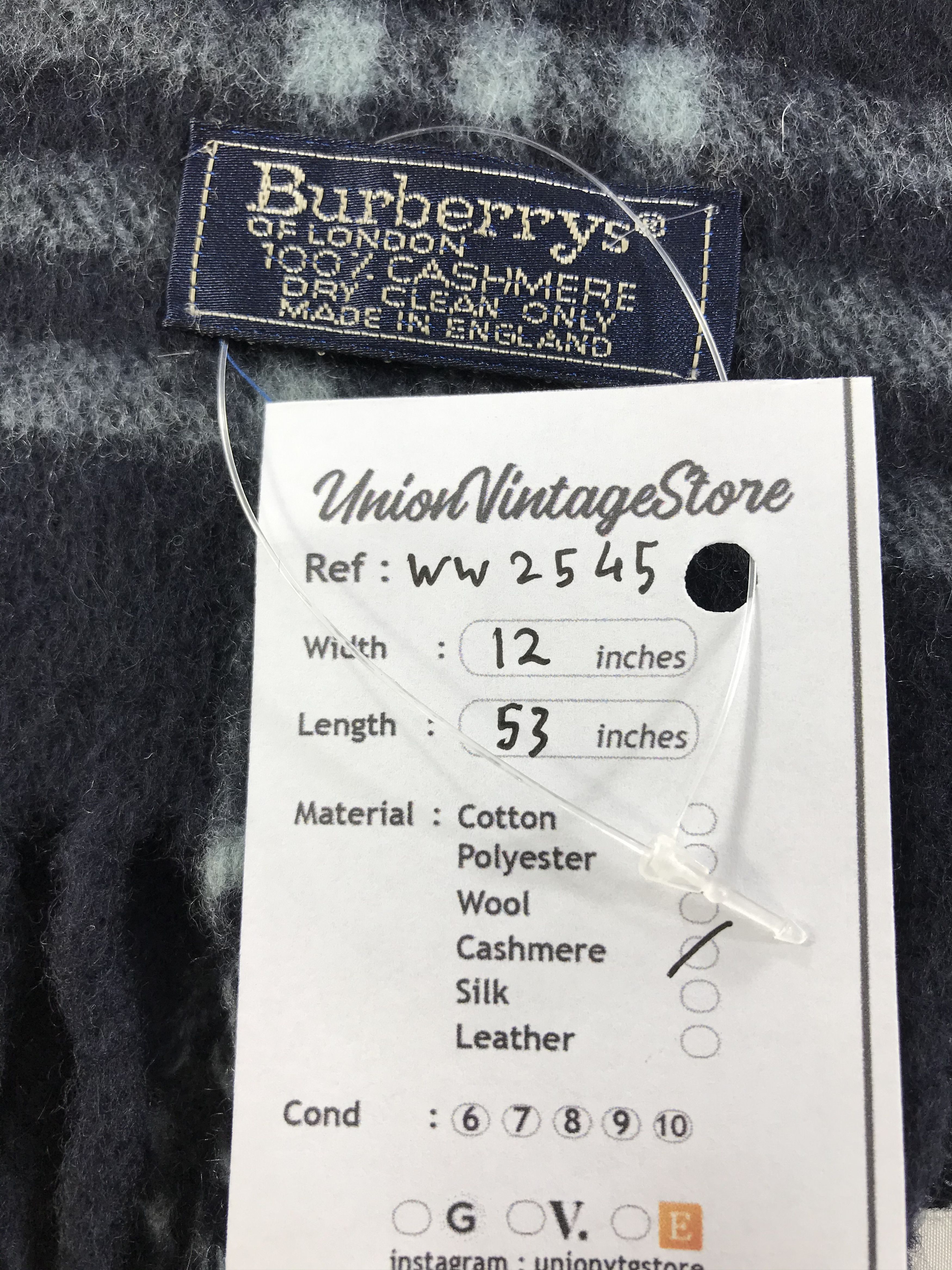 Burberry × Vintage Burberry Scarf / Muffler / Neckwear - WW2545 Size ONE SIZE - 5 Thumbnail