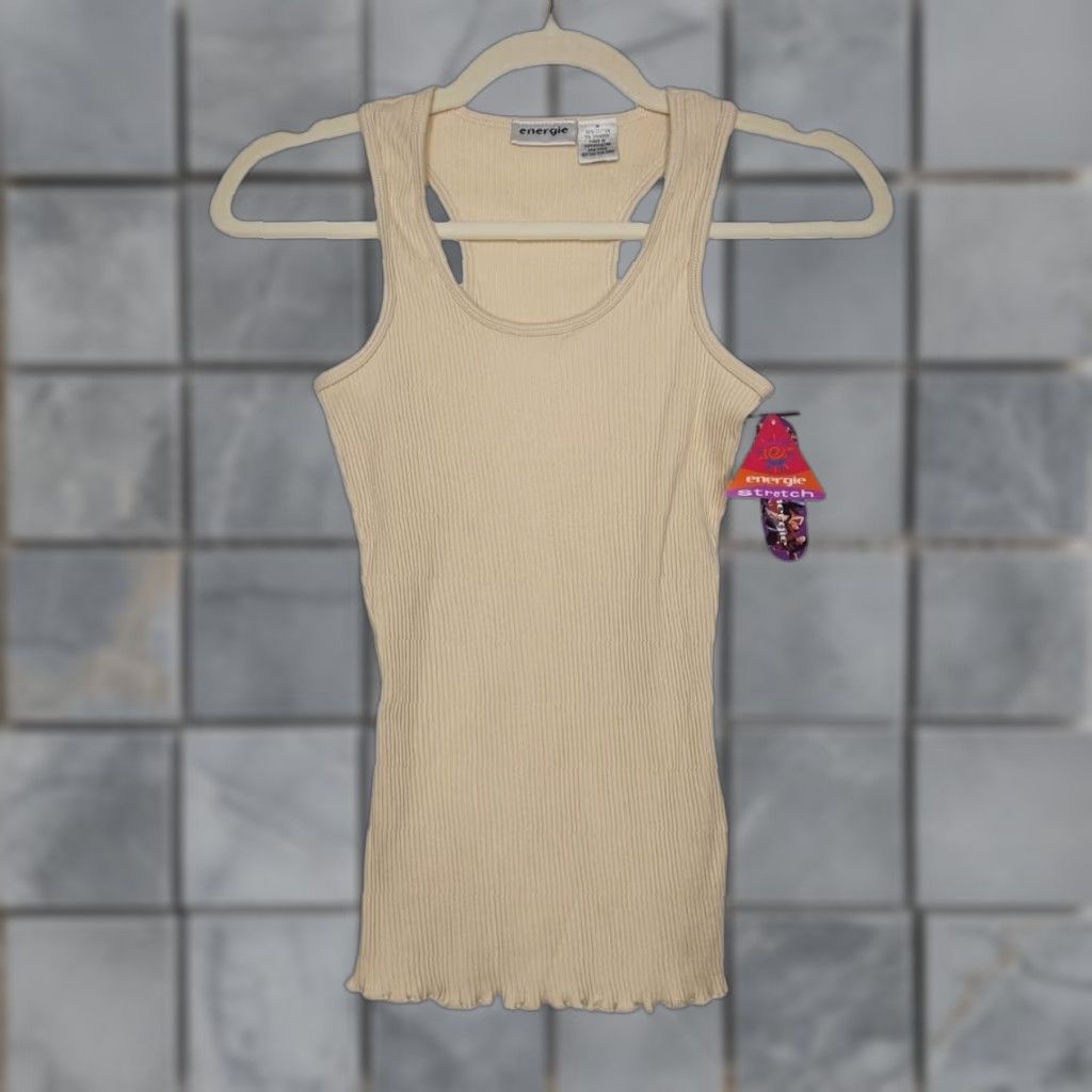 Energie Vintage Energie Ribbed Tank Top Cream Medium 90s 00s User: Vintage Energie Ribbed Tank Top Cream Medium 90s 00s Size M / US 6-8 / IT 42-44 - 1 Thumbnail