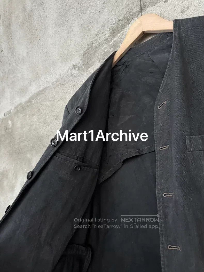 Comme des Garcons Comme Des Garcons Collar Button Washed Gray Oversized Blaz Size S / US 4 / IT 40 - 7 Thumbnail