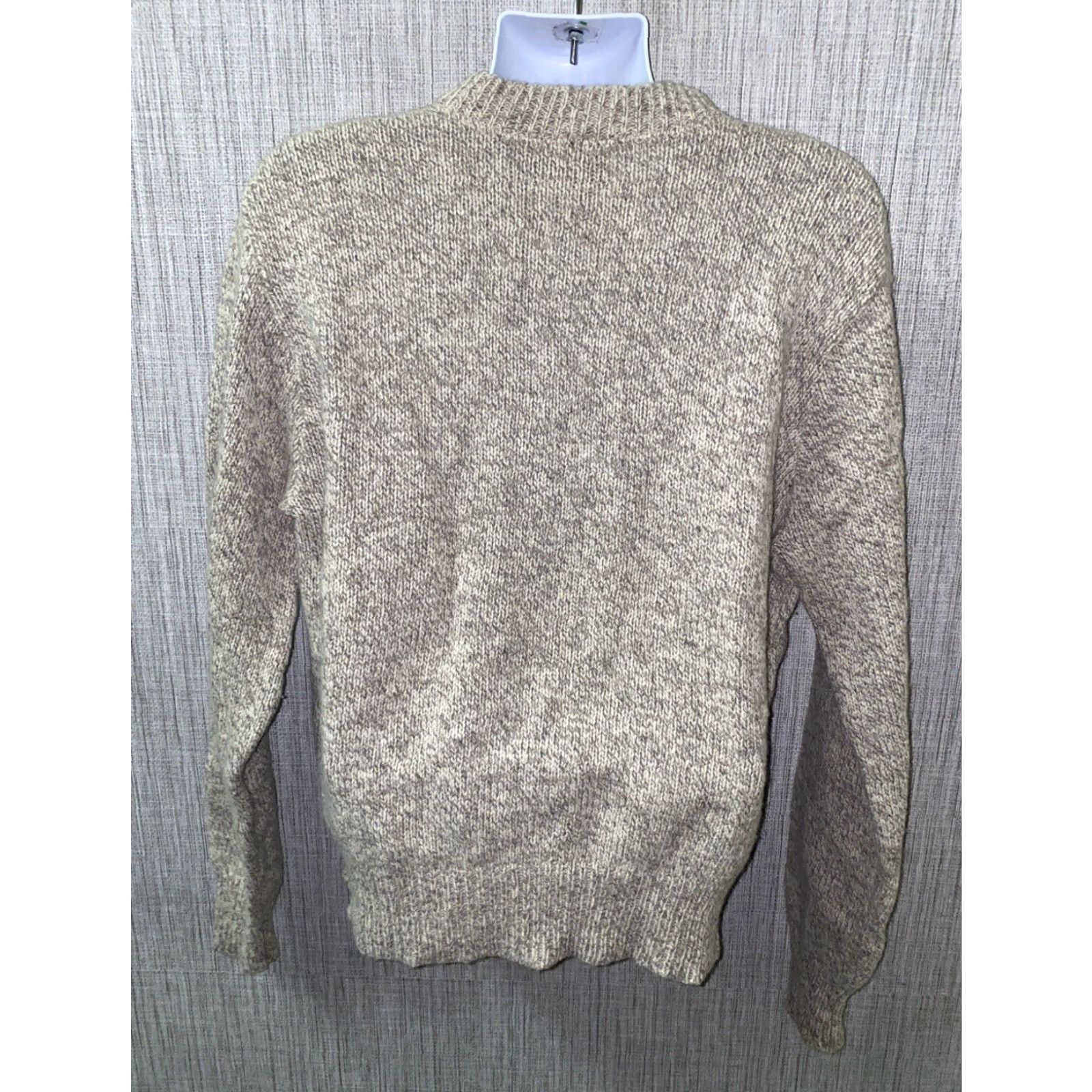 Vintage VINTAGE Milford Sweater Crewneck Mens 2XL Beige USA Made Wool-Nylon Blend Big & Tall Size US XXL / EU 58 / 5 - 4 Thumbnail