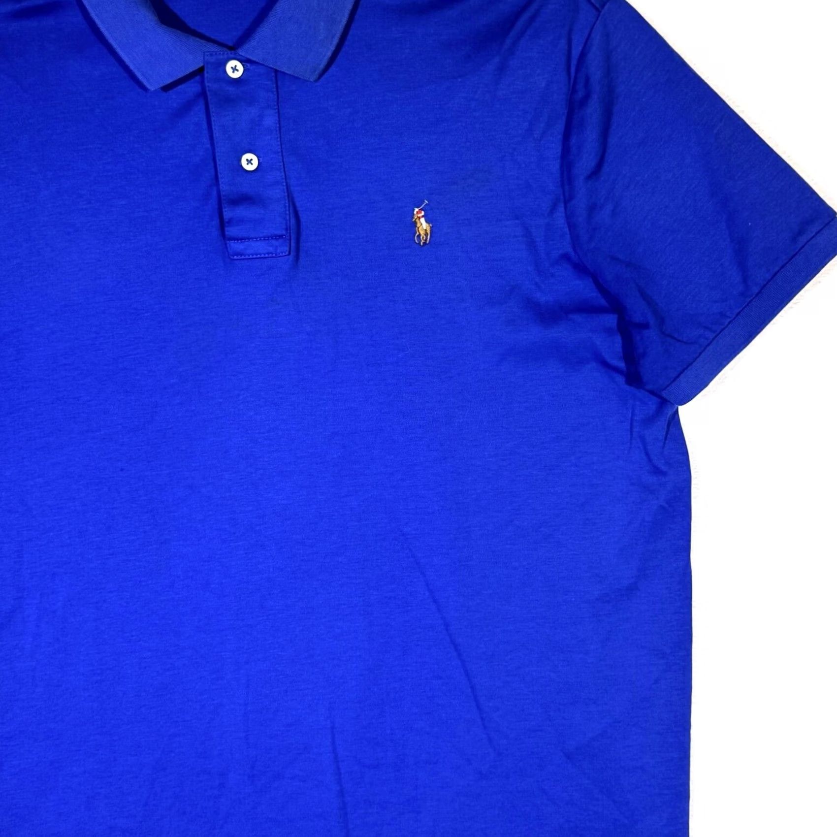 Polo Ralph Lauren Polo Ralph Lauren Shirt Men XL Blue 100 Percent Cotton Soft Touch Short Sleeve Size US XL / EU 56 / 4 - 5 Thumbnail