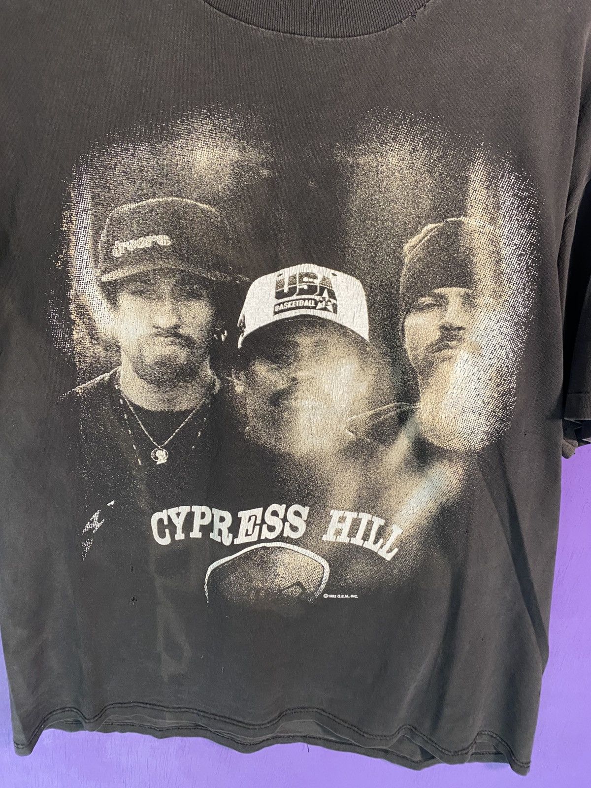 Rap Tees Vintage 1992 Cypress Hill somethin for the blunted tour tee Size US L / EU 52-54 / 3 - 3 Thumbnail
