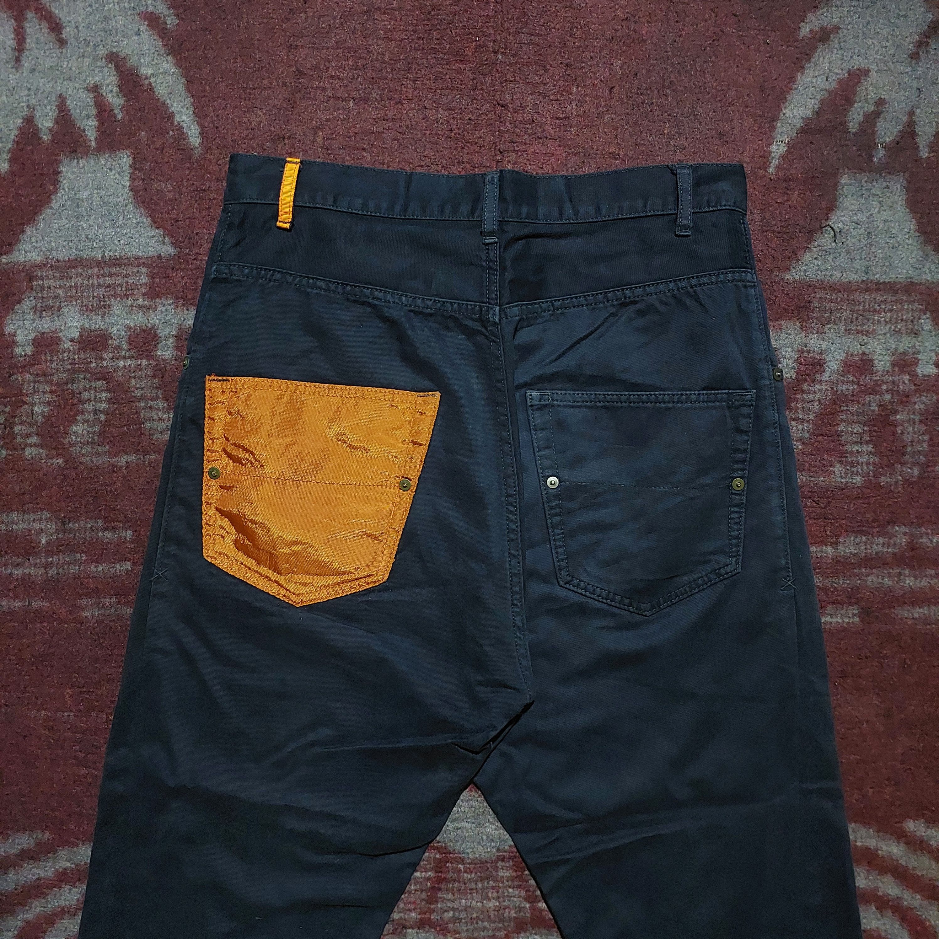 Frapbois Frapbois issey miyake navy drop crotch pants Size US 32 / EU 48 - 4 Thumbnail