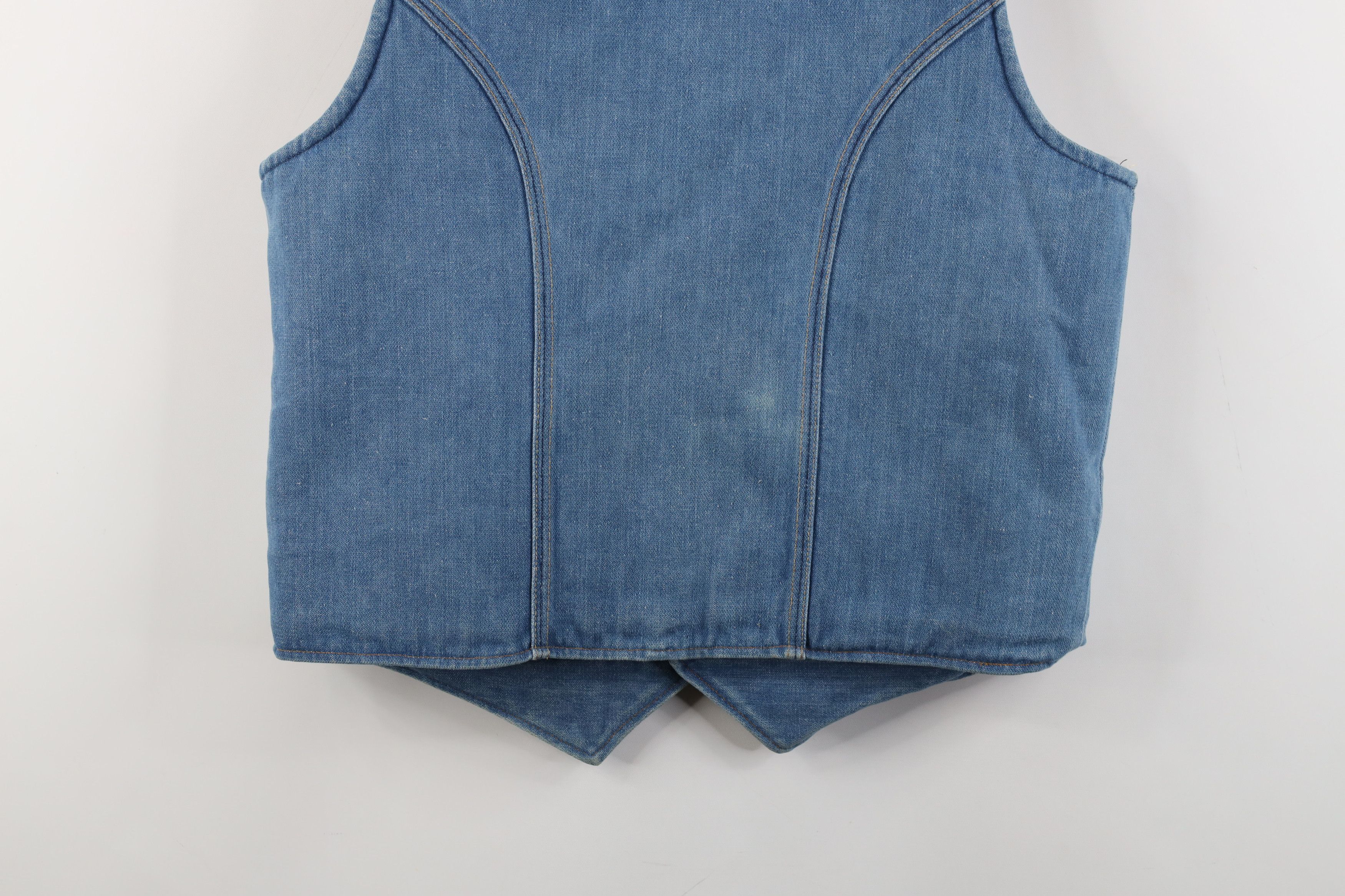Vintage Vintage 60s 70s Streetwear Lined Denim Vest Jacket USA Size US M / EU 48-50 / 2 - 15 Thumbnail