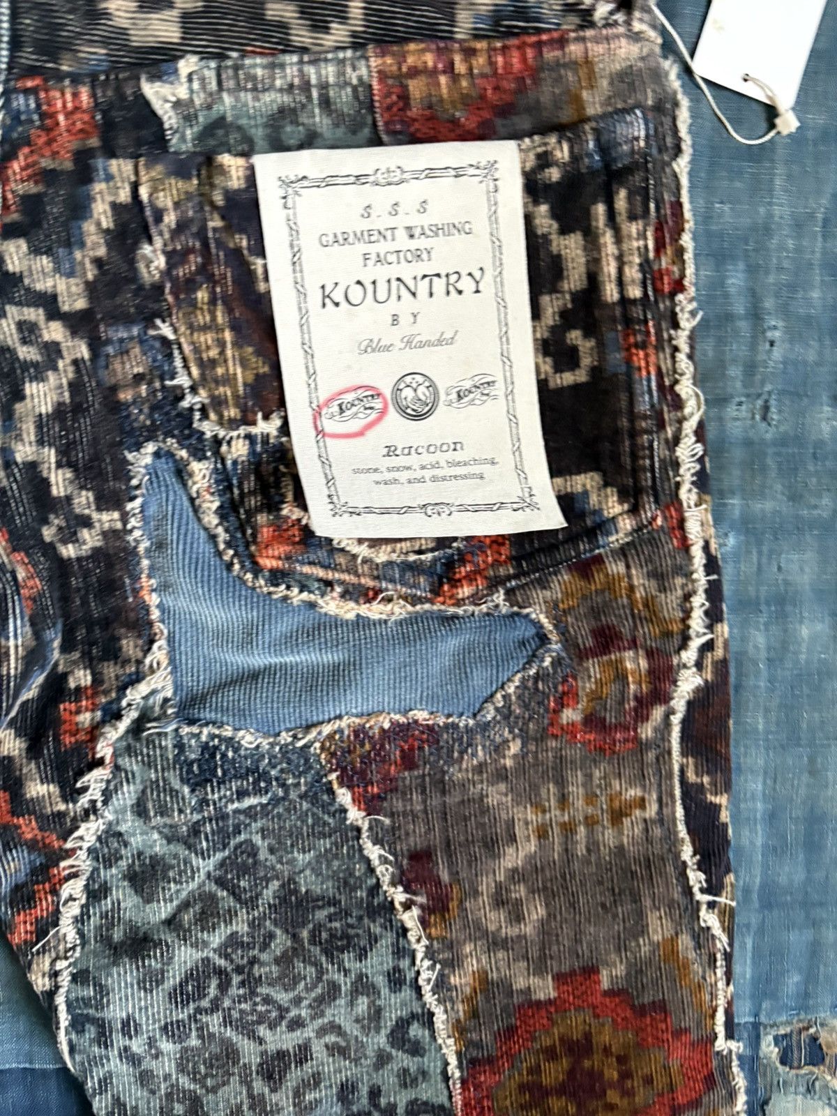 Kapital Kountry KOUNTRY Repair Mixed Pattern Corduroy Patchwork Jeans Size US 30 / EU 46 - 9 Thumbnail