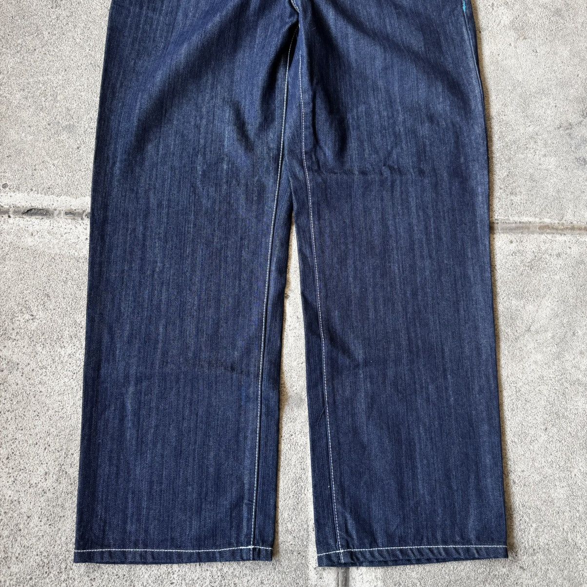 Enyce BAGGY VINTAGE Y2K ENYCE HEX STYLE EMBROIDERED DENIM JEANS Size US 34 / EU 50 - 8 Thumbnail