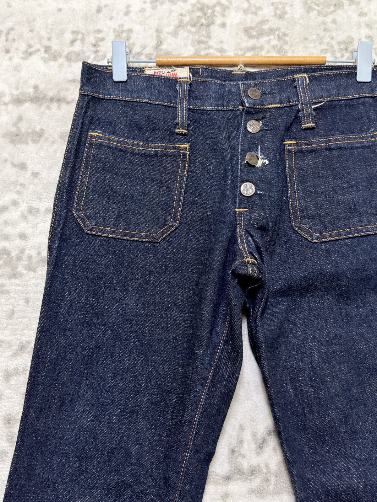 Big John Vintage Big John Bell Bottom Flare Patch Bush Pant Denim Size US 29 - 4 Thumbnail