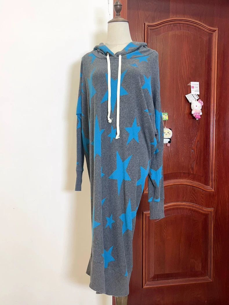 Vivienne Westwood Vivienne Westwood Gray and blue star cap hoodie dress Size M / US 6-8 / IT 42-44 - 1 Thumbnail