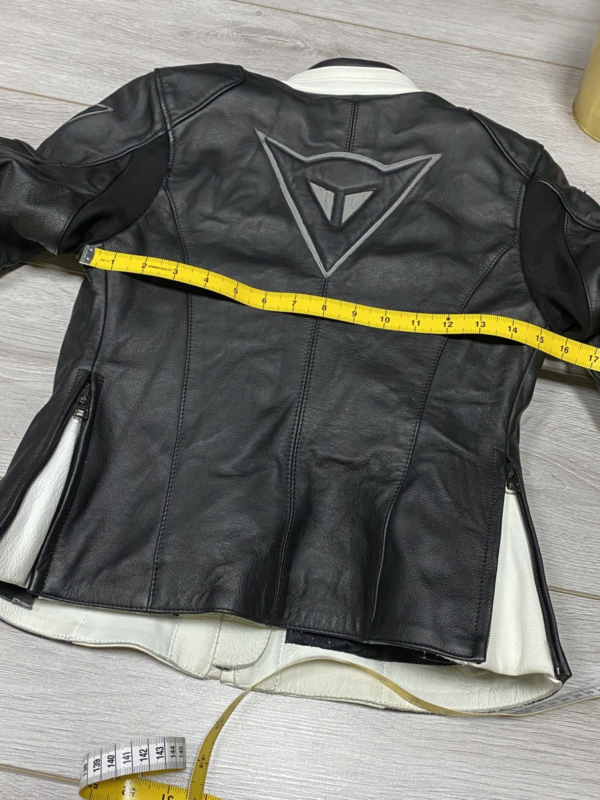 Dainese Dainese Yohji style leather big logo zip protection jacket Size S / US 4 / IT 40 - 16 Thumbnail