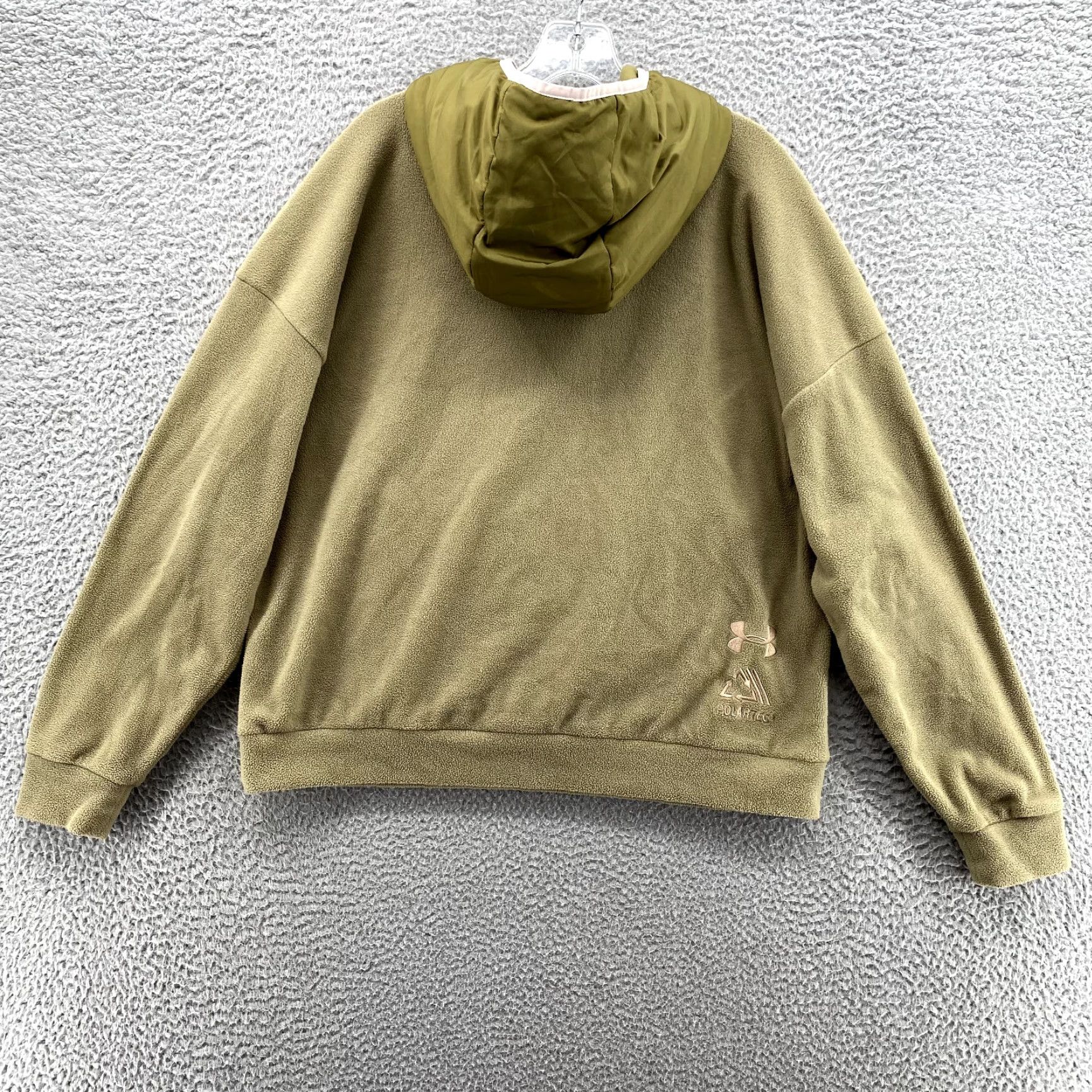 Under Armour Under Armour Storm Hoodie Women's Large Military Green Polar Fleece Athleisure Size L / US 10 / IT 46 - 4 Thumbnail