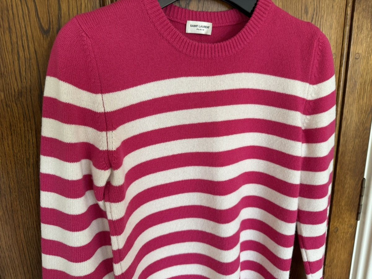 Saint Laurent Paris SS16 Saint Laurent cashmere stripe sweater Hedi Slimane S Size US S / EU 44-46 / 1 - 7 Thumbnail