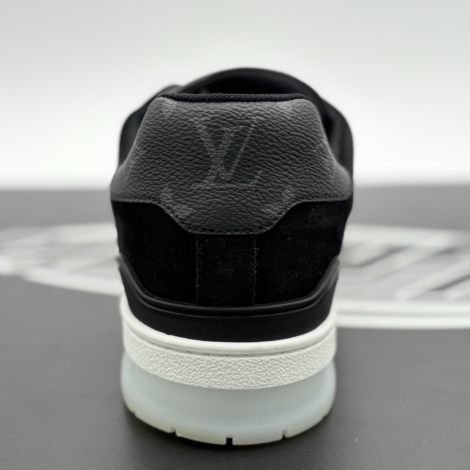 Louis Vuitton (10-10.5 US) - Louis Vuitton Trainer ' Black ' | SUPER CLEAN Size US 10.5 / EU 43-44 - 9 Thumbnail