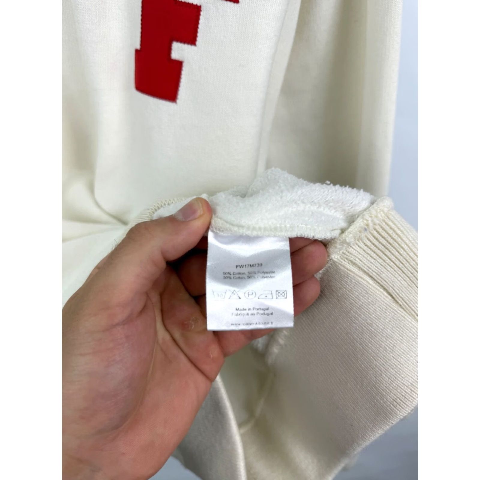 Vintage Maison Kitsune Sweatshirt Paris College Style Beige M Retro Vintage Mens Crew Neck Long Sleeve Size M Adults Oversize Size US M / EU 48-50 / 2 - 7 Thumbnail