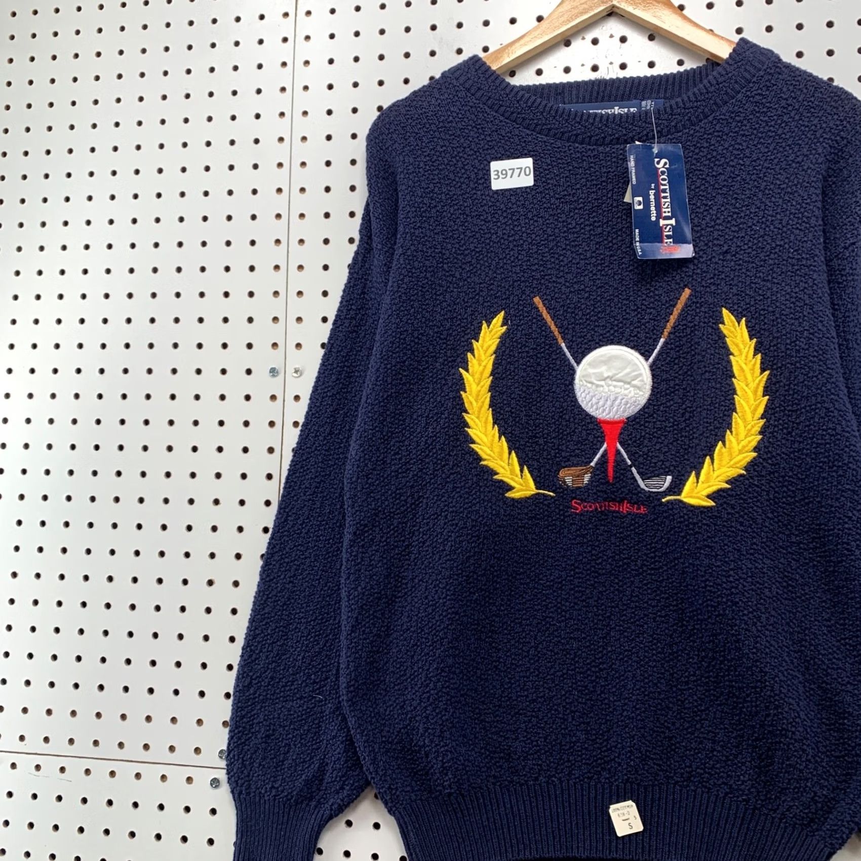 Vintage VINTAGE Bernette Golf Knit Sweater Shirt Mens Small Blue USA19x27 Size US S / EU 44-46 / 1 - 3 Thumbnail