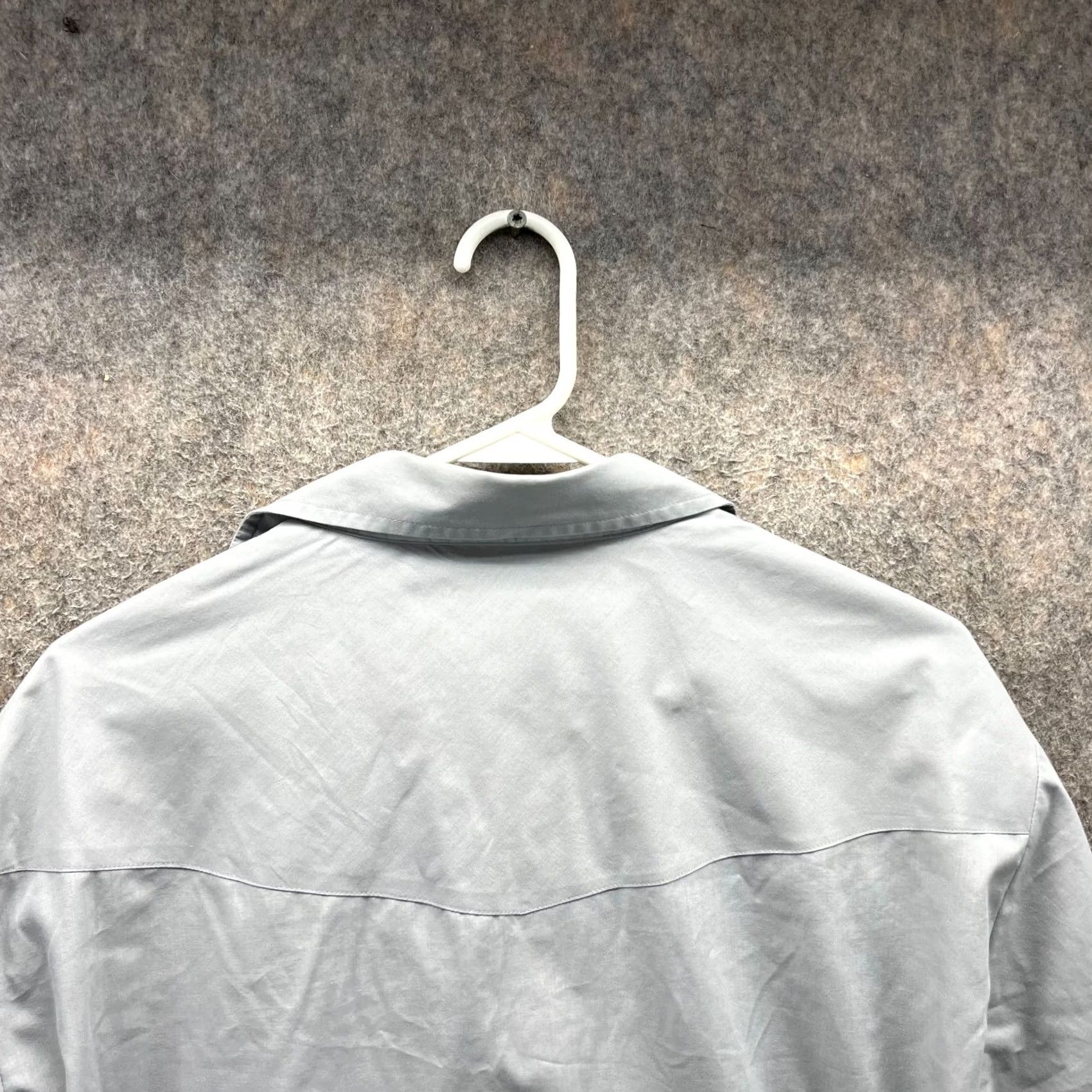 Vintage Sheplers Shirt Mens 17 34 Grey Pearl Snap Western Cowboy Rodeo Cotton Stretch Size US XL / EU 56 / 4 - 6 Thumbnail
