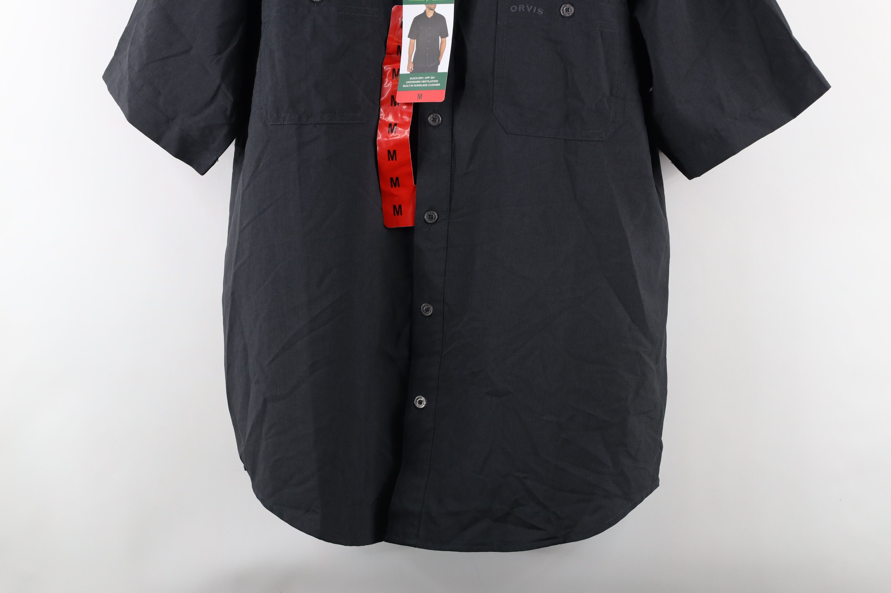 Orvis × Vintage New Orvis Out Short Sleeve Tech Collared Button Shirt Black Size US M / EU 48-50 / 2 - 3 Thumbnail