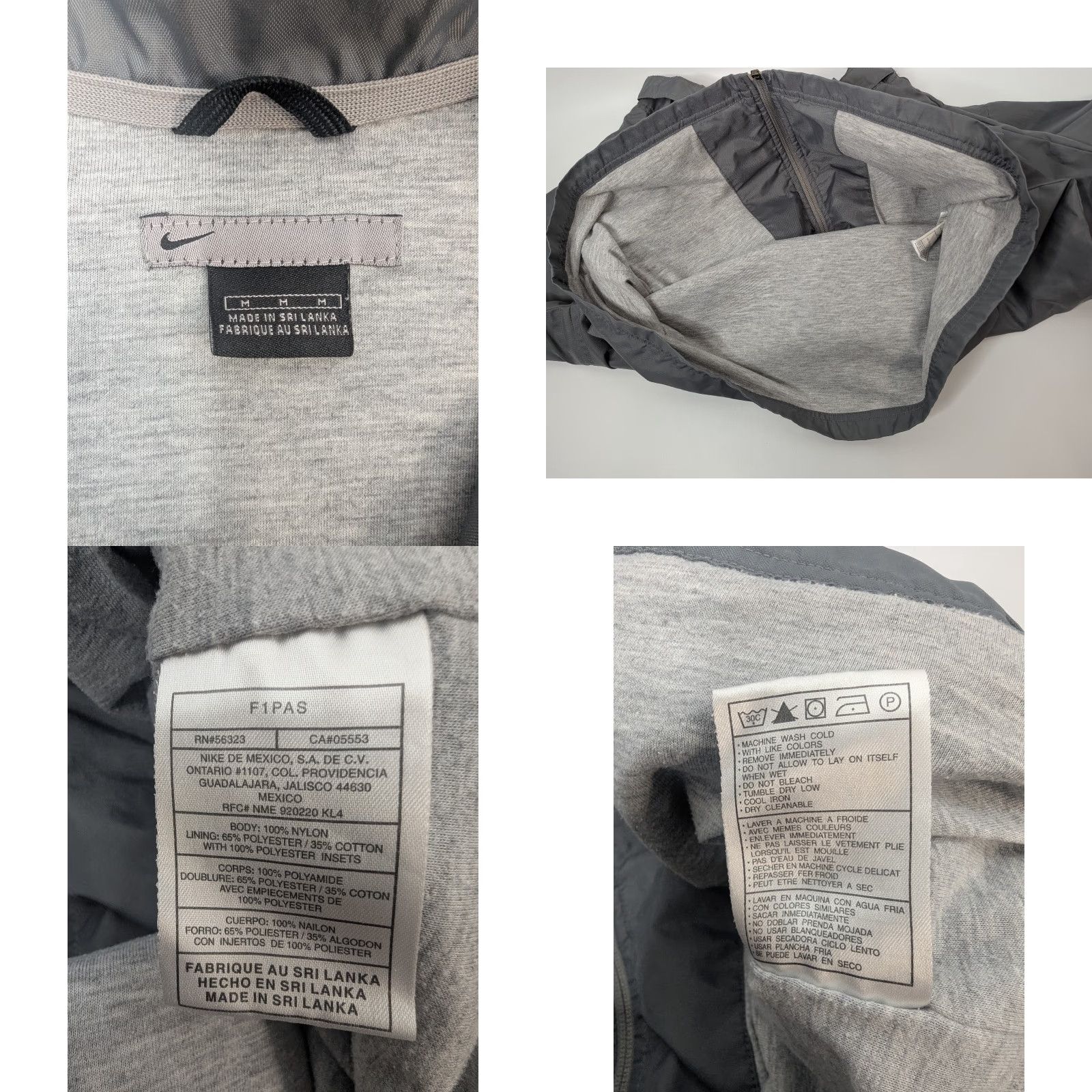 Nike VINTAGE Nike Gray Retro Windbreaker Full Zip Jacket M Adults 90s Nike Windbreaker Gray Full Zip Mens Jacket Size US M / EU 48-50 / 2 - 9 Thumbnail