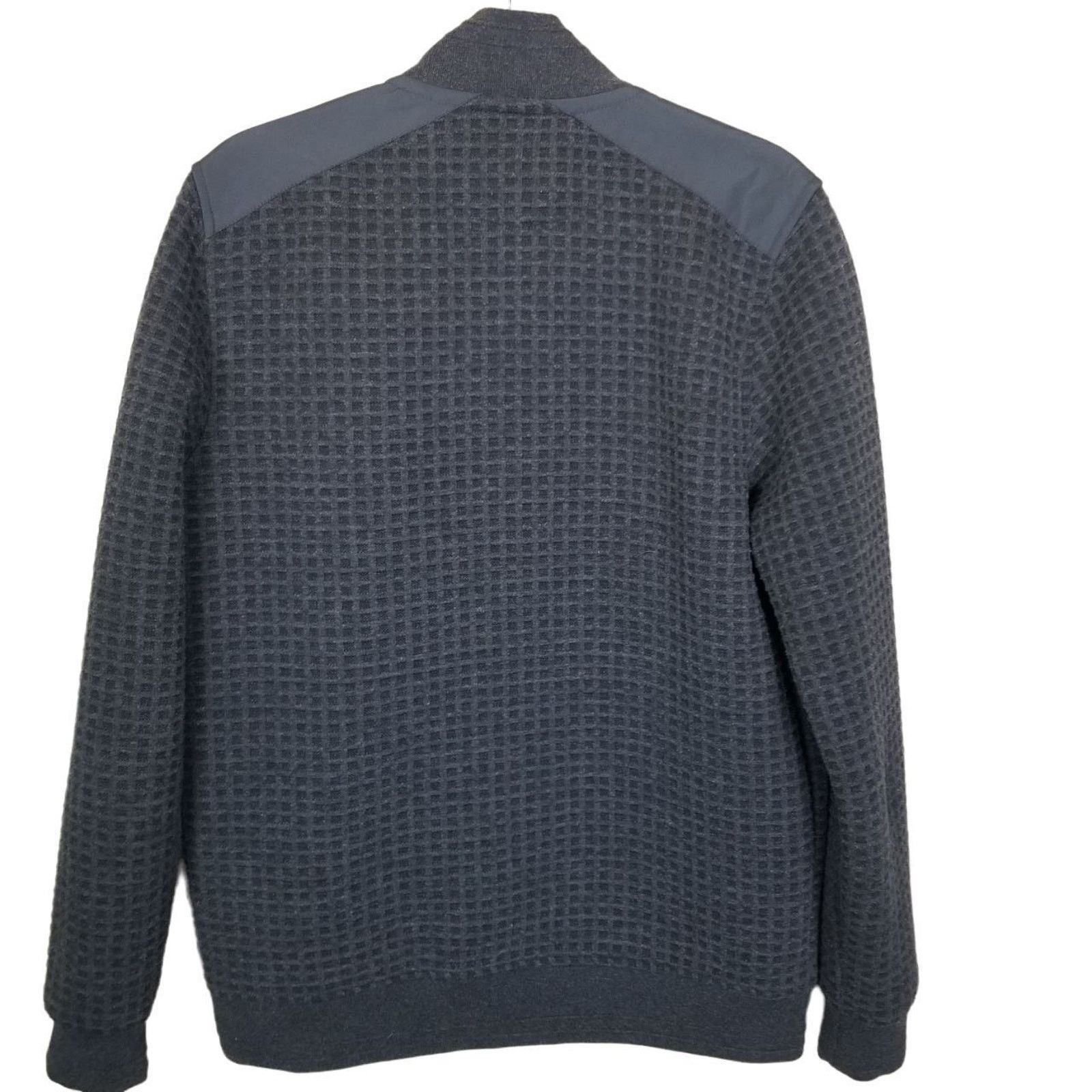 Ted Baker Ted Baker Mens London Narn Waffle Knit Quilted Zip Jacket Size US L / EU 52-54 / 3 - 8 Thumbnail