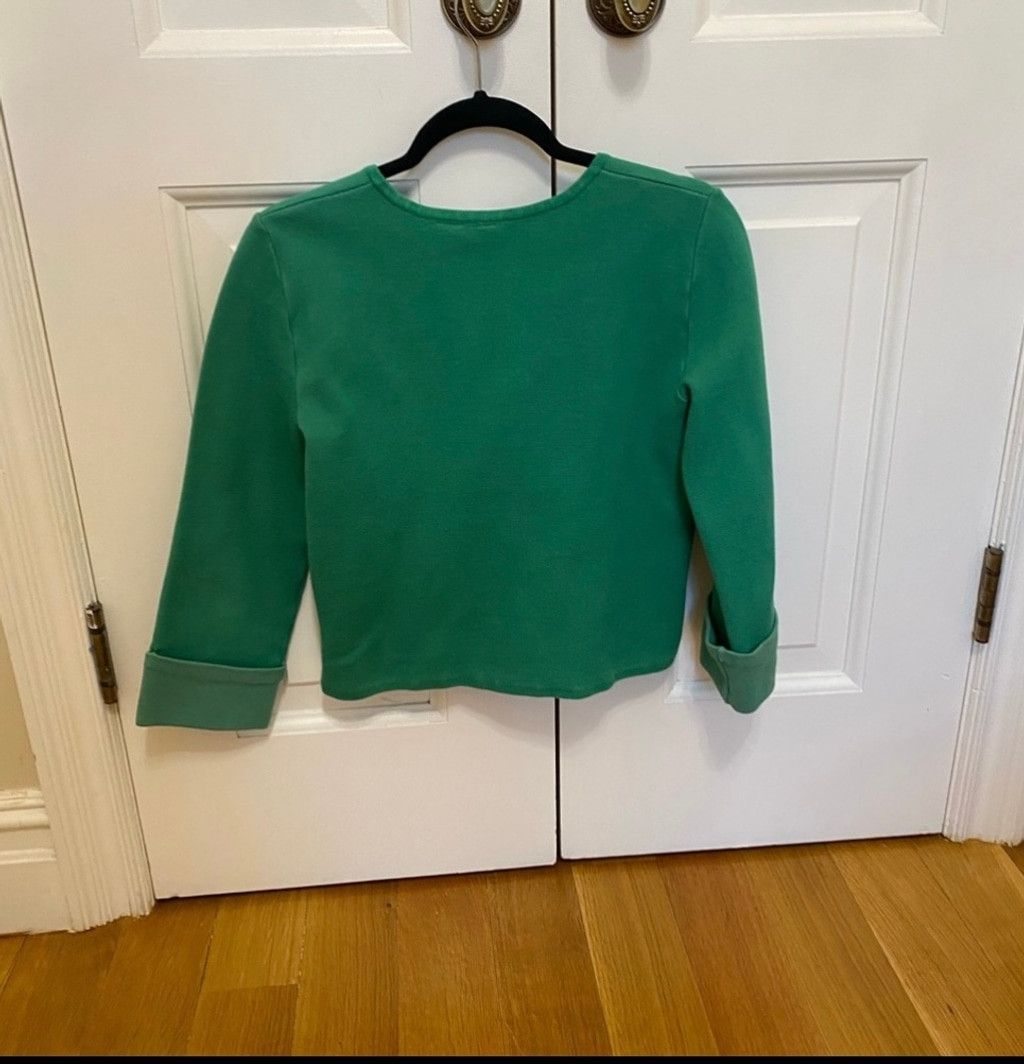 Anthropologie Anthropologie Moth Green Embroidered Sweater Size XS / US 0-2 / IT 36-38 - 5 Thumbnail