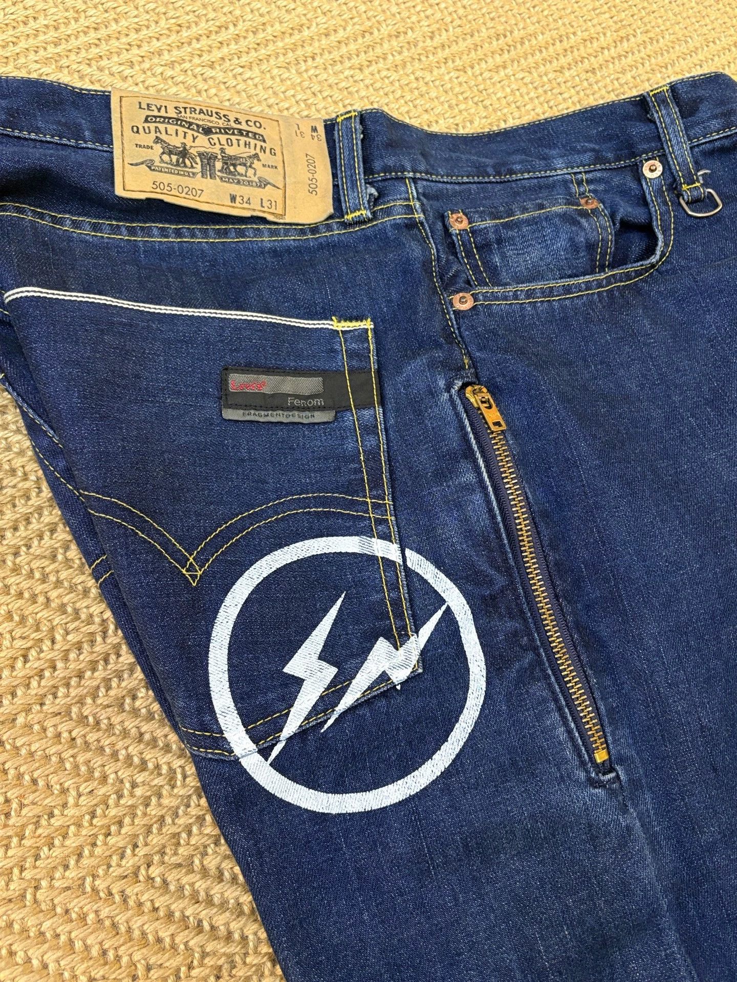 Levi's Levi's FENOM Hiroshi Fujiwara 505 One Wash All Shine W34L31 Size US 34 / EU 50 - 7 Thumbnail